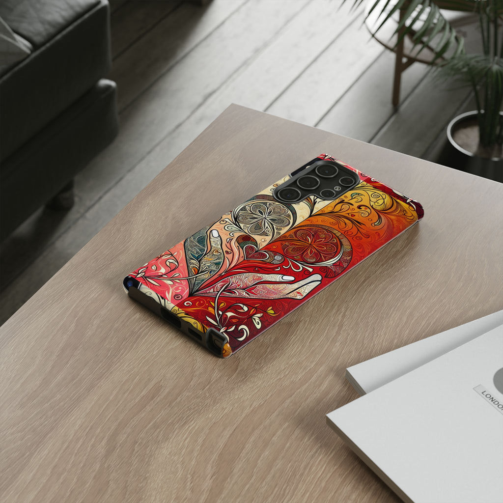 Colorful Artistic Phone Case for Tough Love, Gifts for Art Lovers, Unique Smartphone Accessories, Valentine's Day Gift