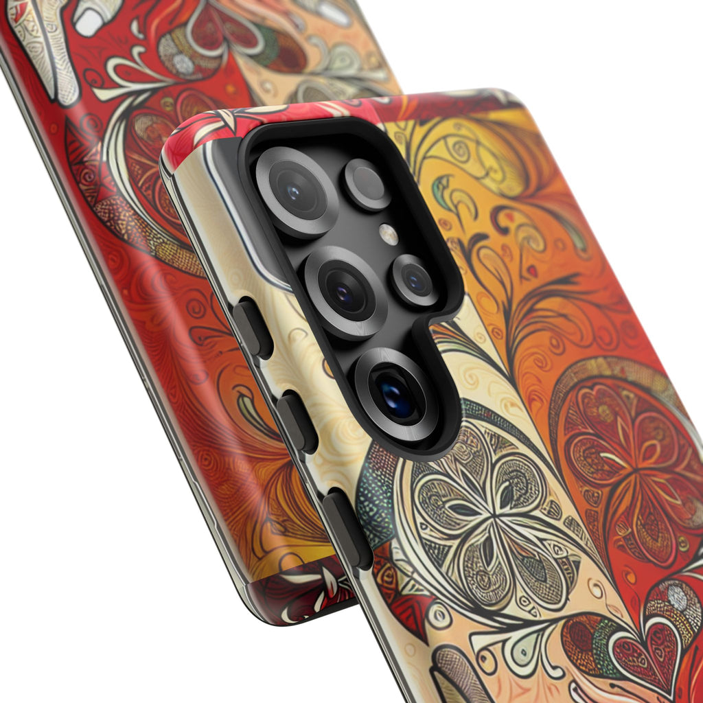 Colorful Artistic Phone Case for Tough Love, Gifts for Art Lovers, Unique Smartphone Accessories, Valentine's Day Gift