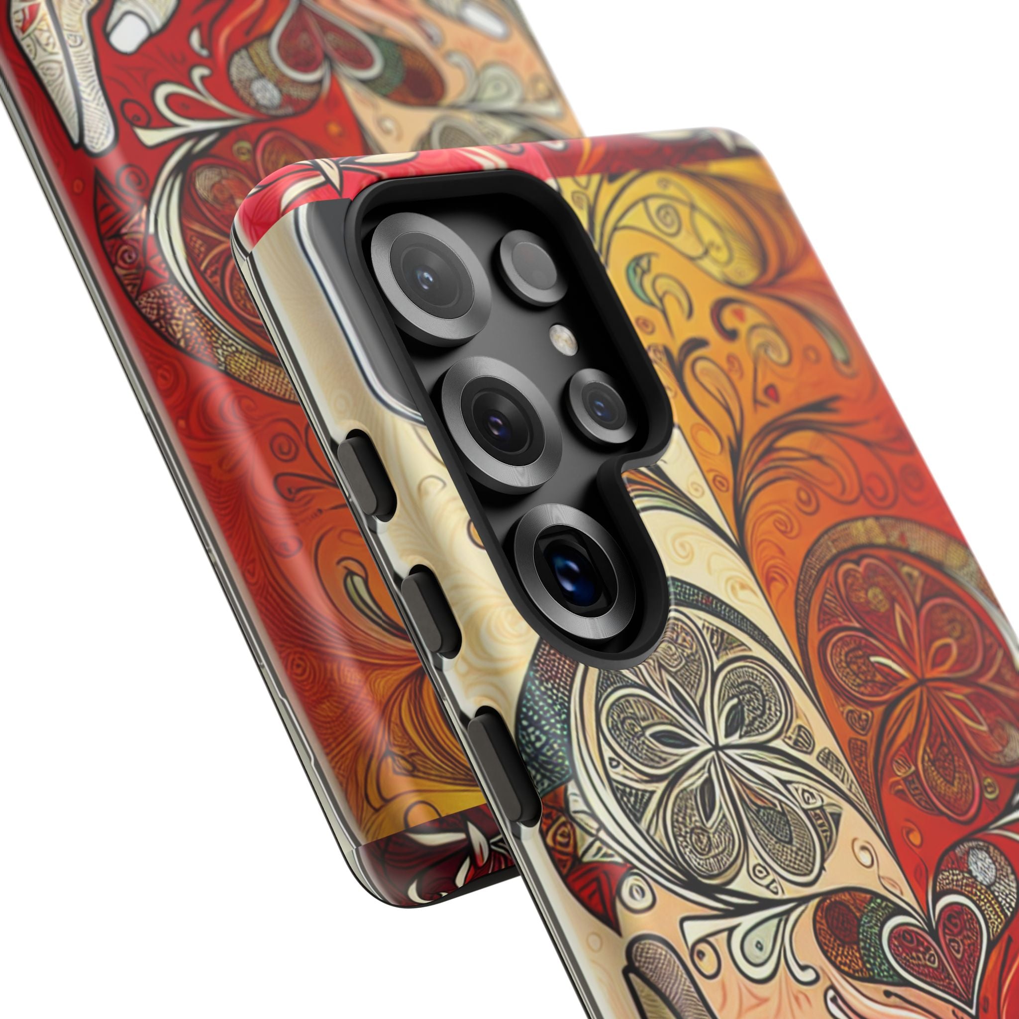 Colorful Artistic Phone Case for Tough Love, Gifts for Art Lovers, Unique Smartphone Accessories, Valentine's Day Gift