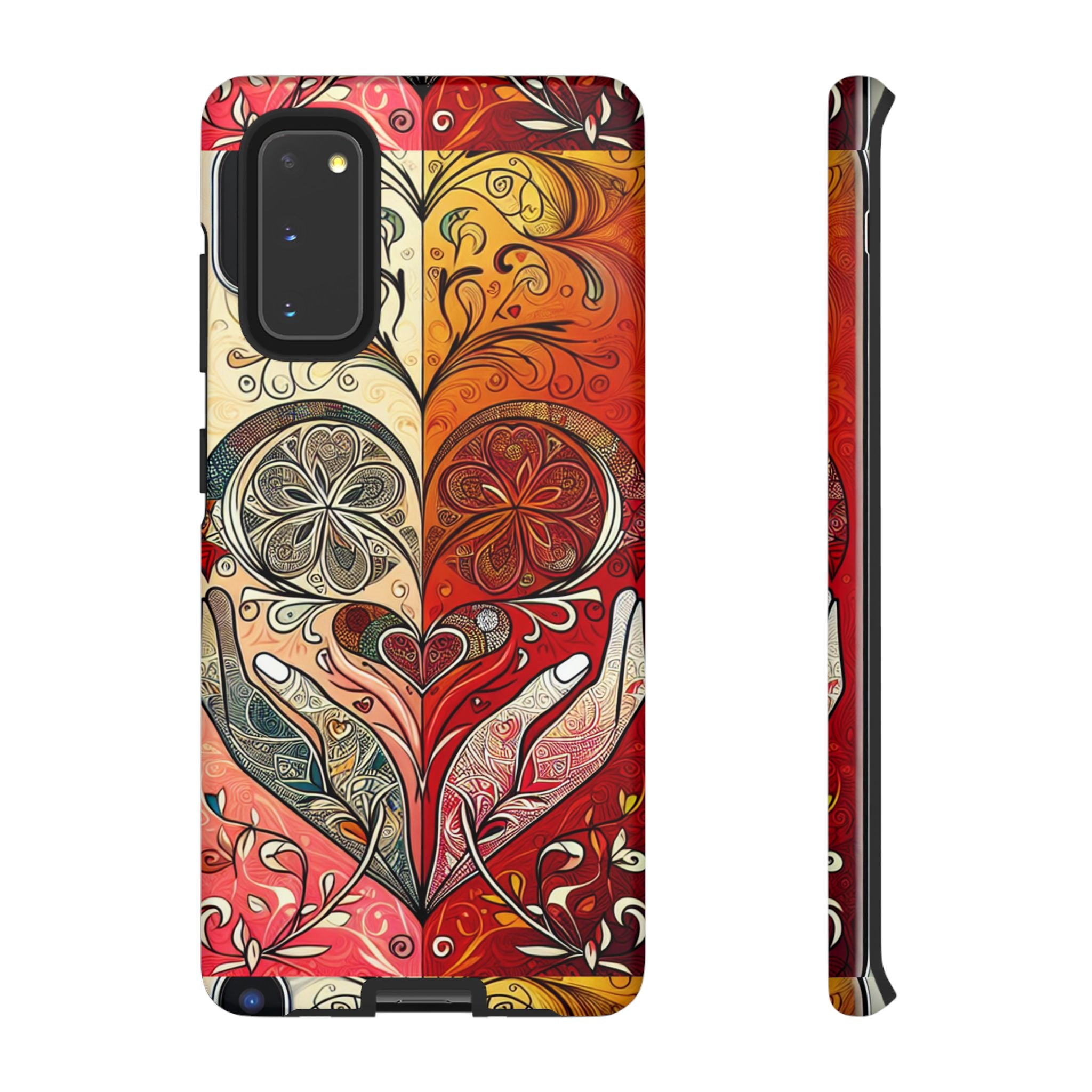 Colorful Artistic Phone Case for Tough Love, Gifts for Art Lovers, Unique Smartphone Accessories, Valentine's Day Gift