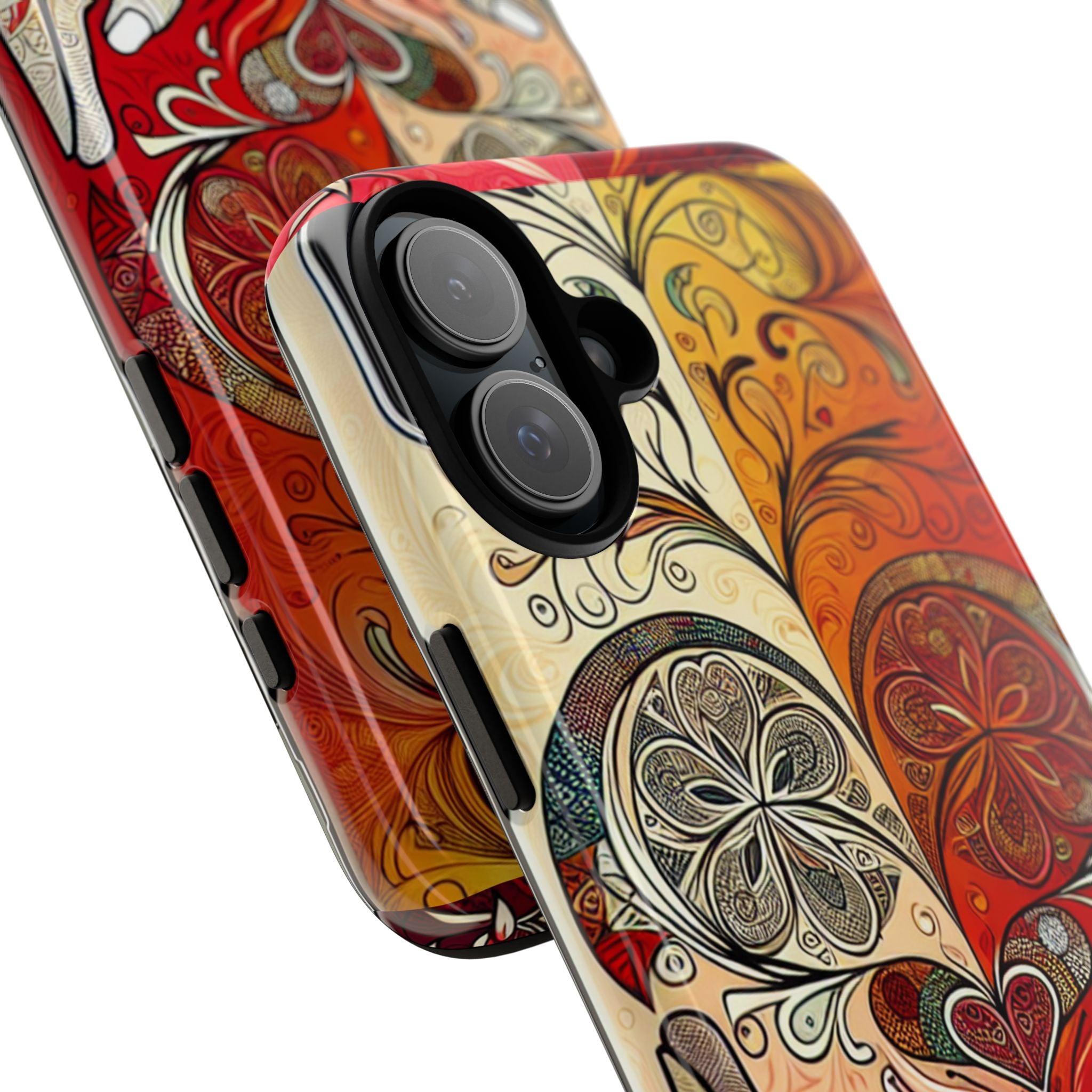 Colorful Artistic Phone Case for Tough Love, Gifts for Art Lovers, Unique Smartphone Accessories, Valentine's Day Gift