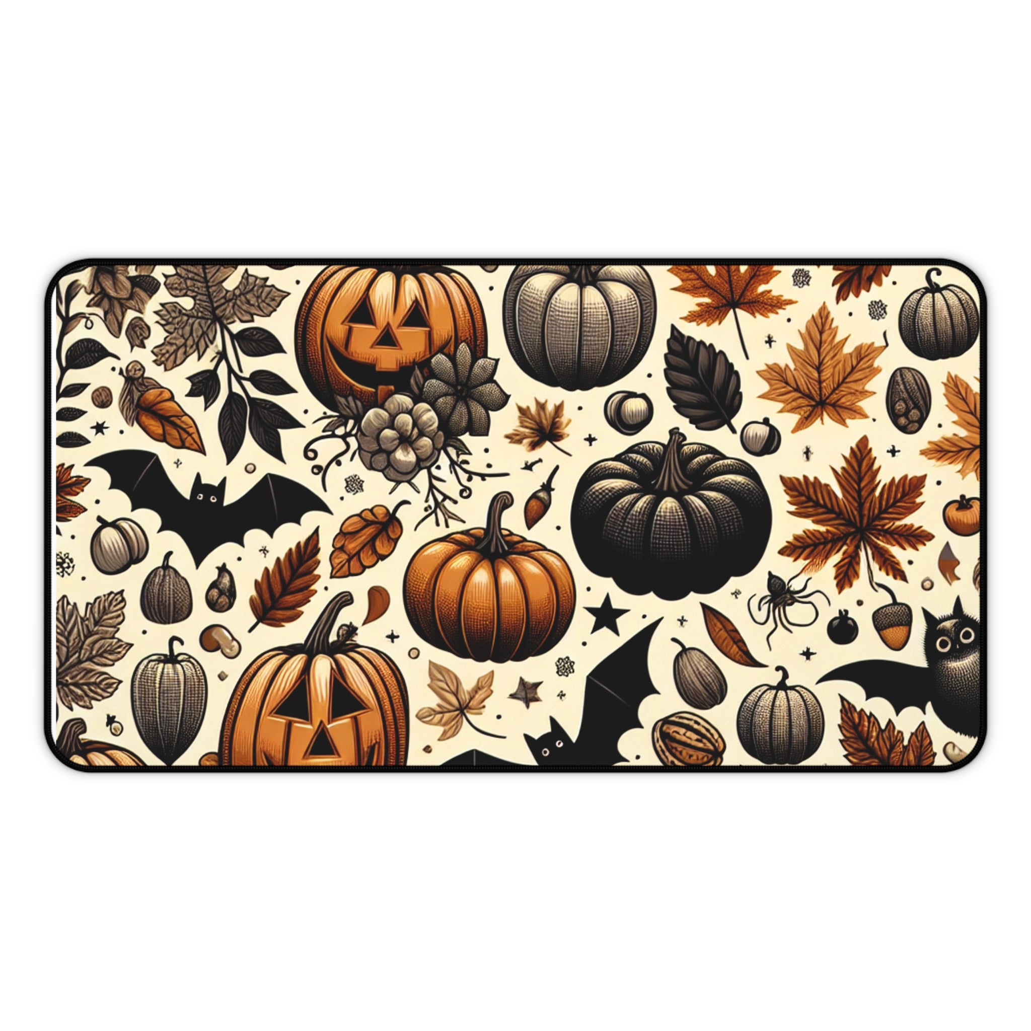 Halloween Desk Mat, Seasonal Home Decor, Office Accessories, Fall Decor, Pumpkin Table Protector