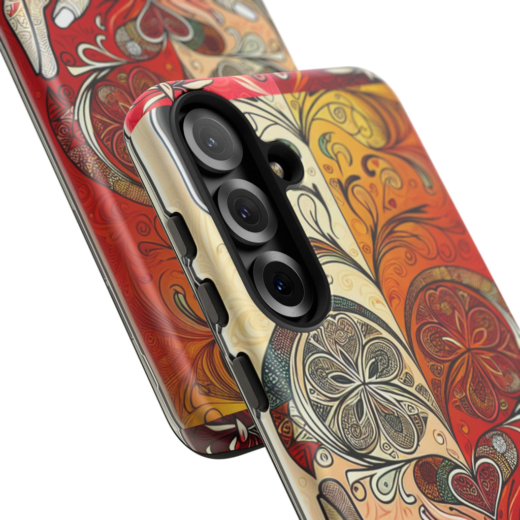 Colorful Artistic Phone Case for Tough Love, Gifts for Art Lovers, Unique Smartphone Accessories, Valentine's Day Gift
