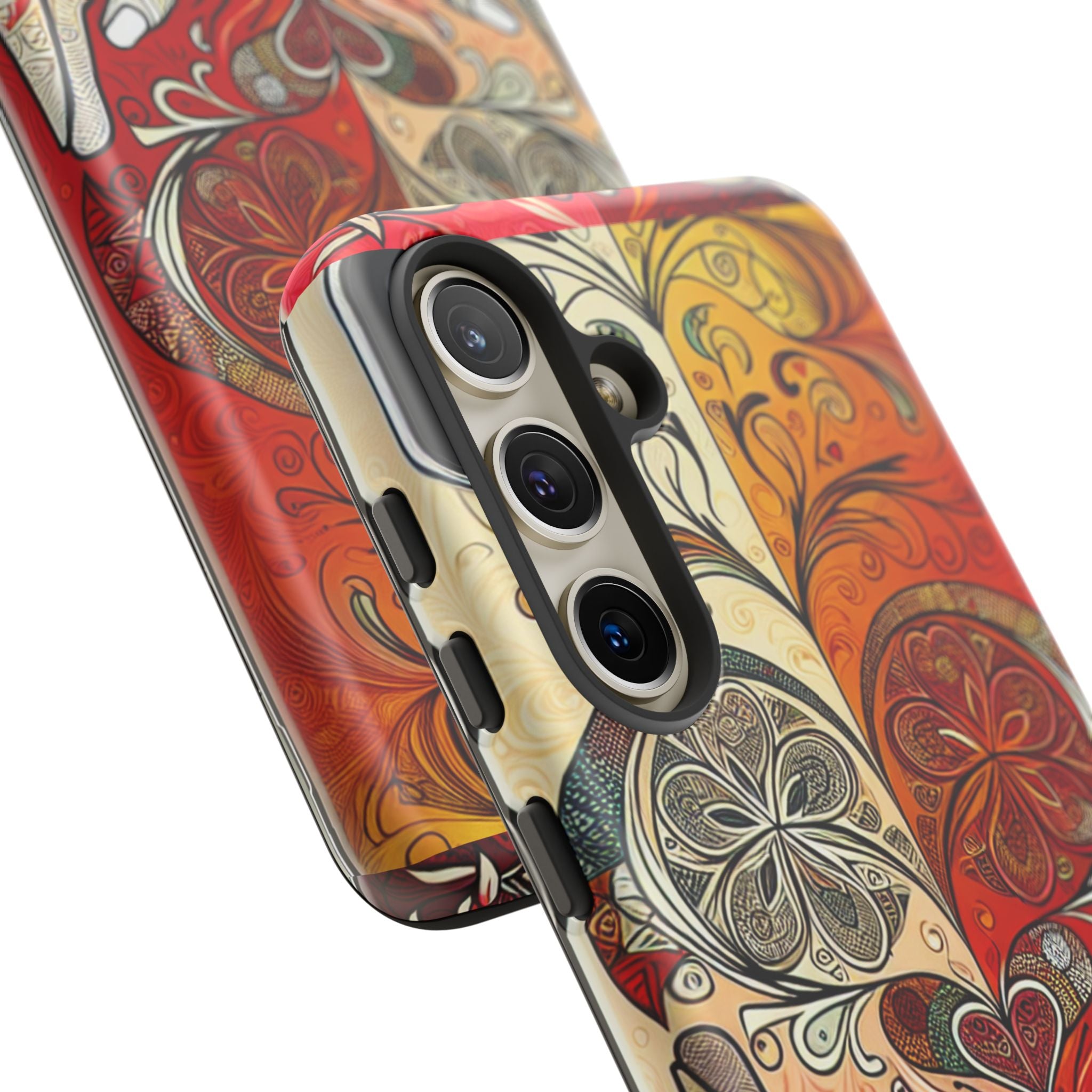 Colorful Artistic Phone Case for Tough Love, Gifts for Art Lovers, Unique Smartphone Accessories, Valentine's Day Gift