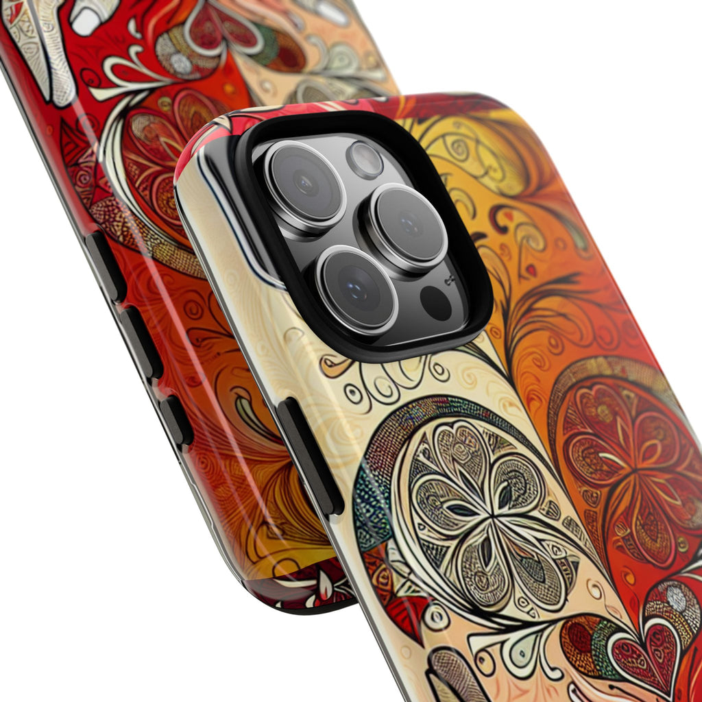 Colorful Artistic Phone Case for Tough Love, Gifts for Art Lovers, Unique Smartphone Accessories, Valentine's Day Gift