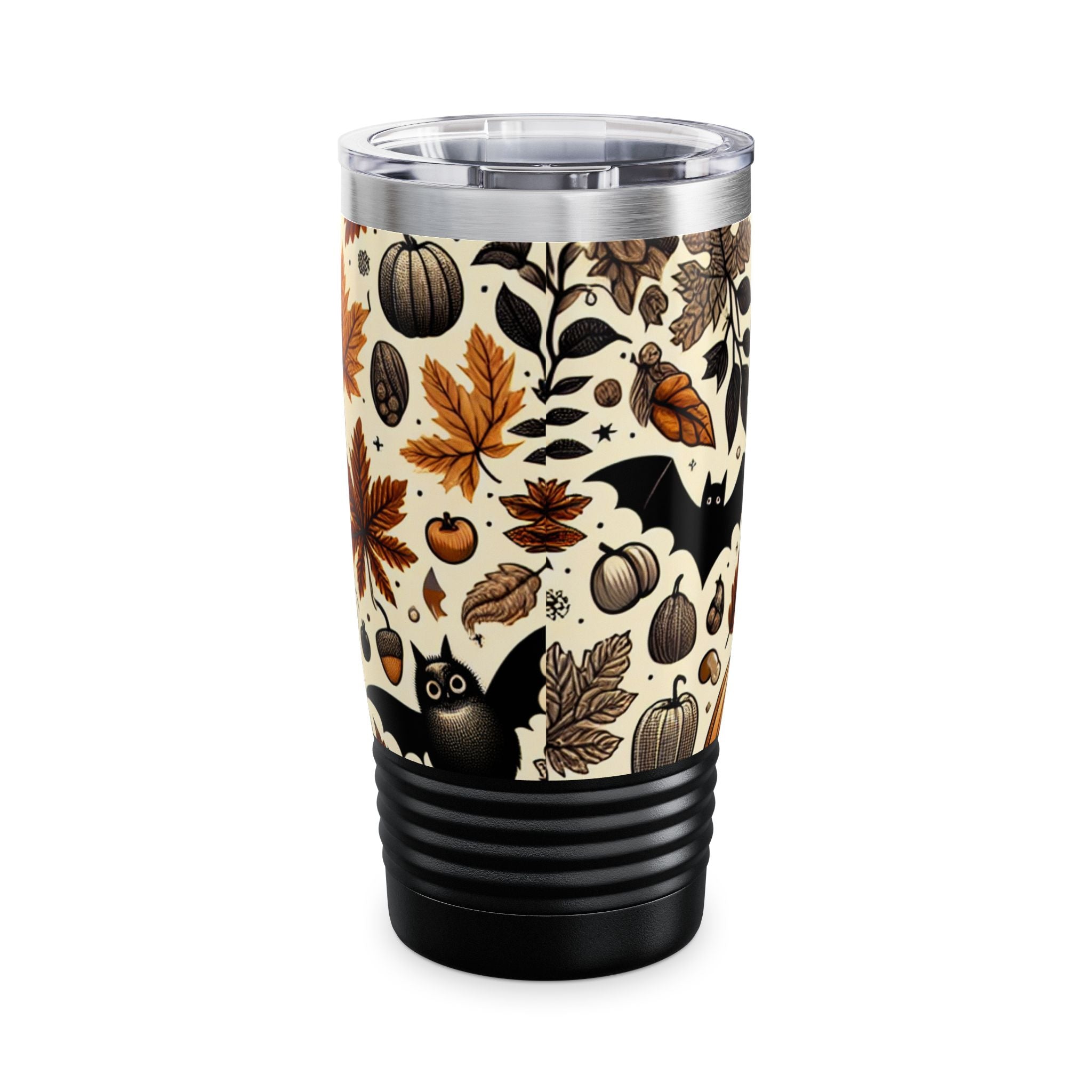 Autumn Harvest Tumbler, Seasonal Travel Mug for Fall, Perfect for Halloween Parties, Pumpkin Decor, Eco-Friendly Beverage Holder