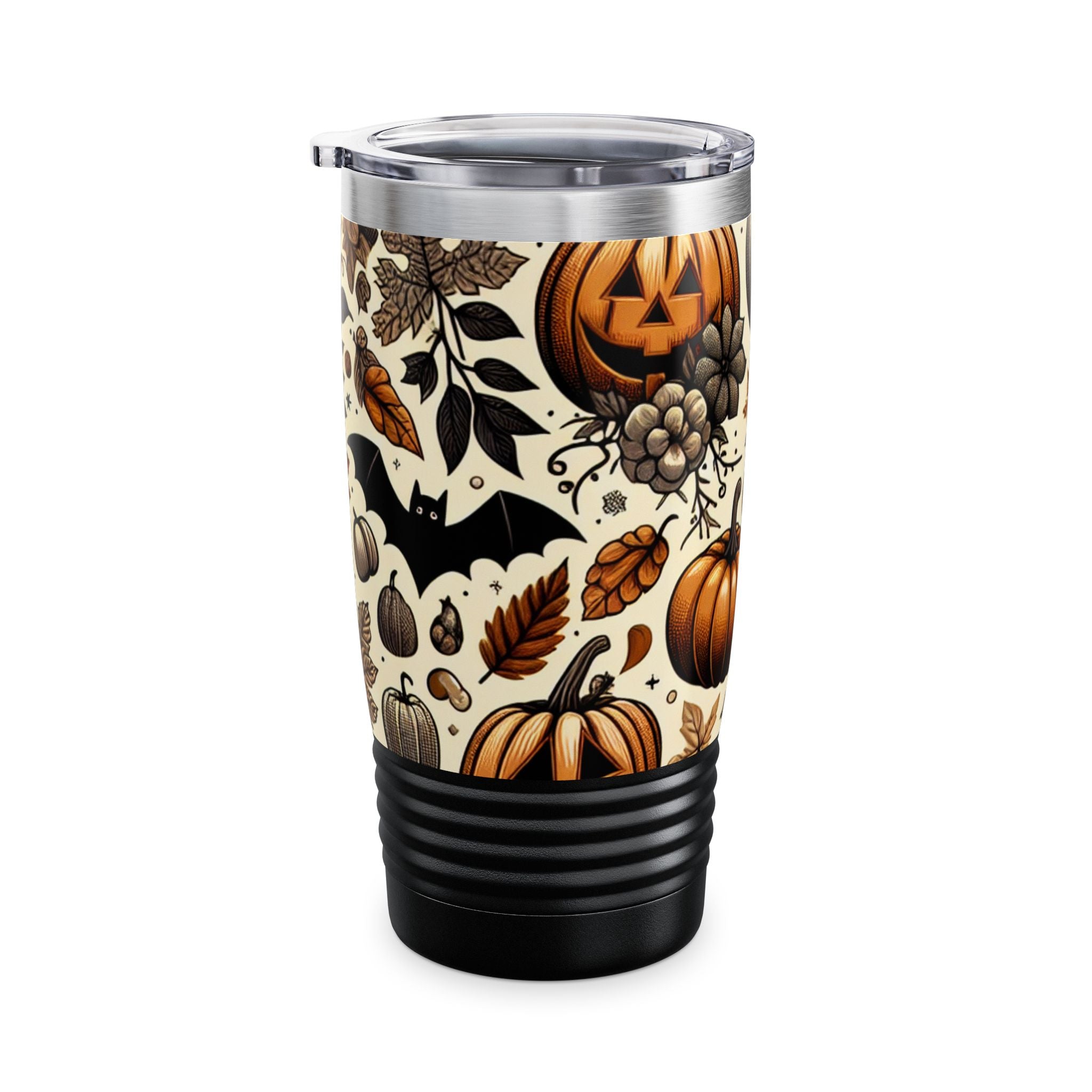Autumn Harvest Tumbler, Seasonal Travel Mug for Fall, Perfect for Halloween Parties, Pumpkin Decor, Eco-Friendly Beverage Holder