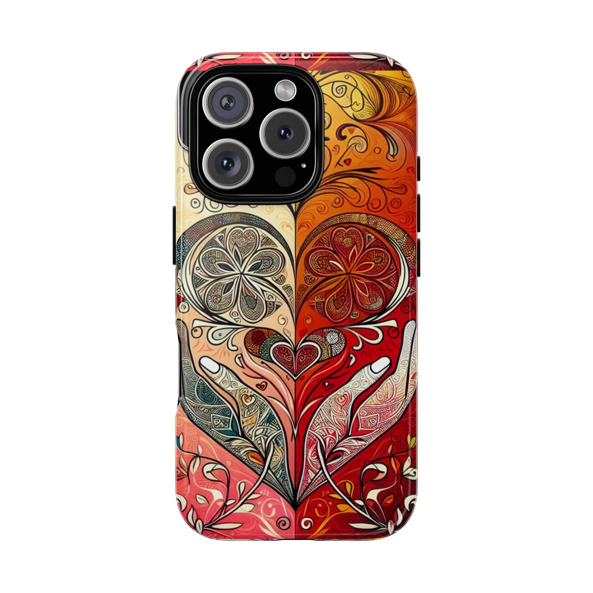 Colorful Artistic Phone Case for Tough Love, Gifts for Art Lovers, Unique Smartphone Accessories, Valentine's Day Gift