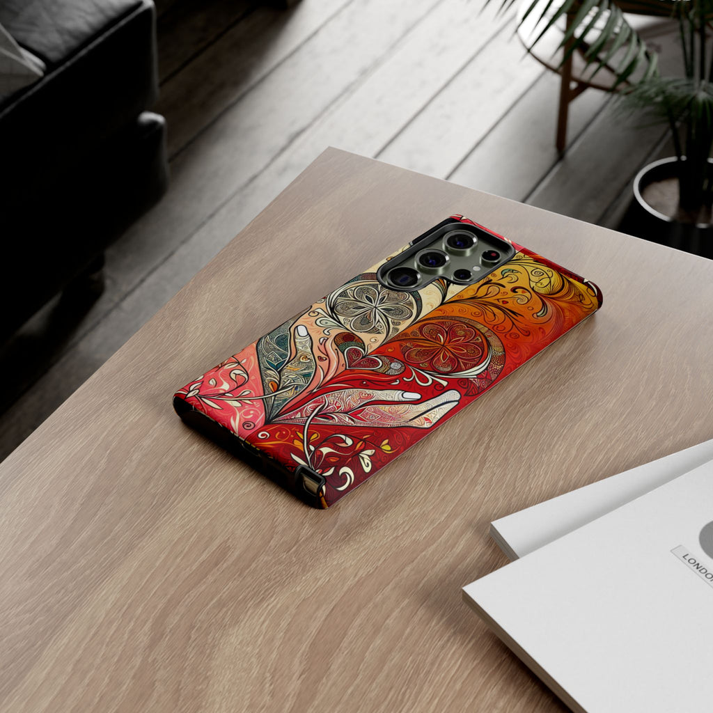 Colorful Artistic Phone Case for Tough Love, Gifts for Art Lovers, Unique Smartphone Accessories, Valentine's Day Gift