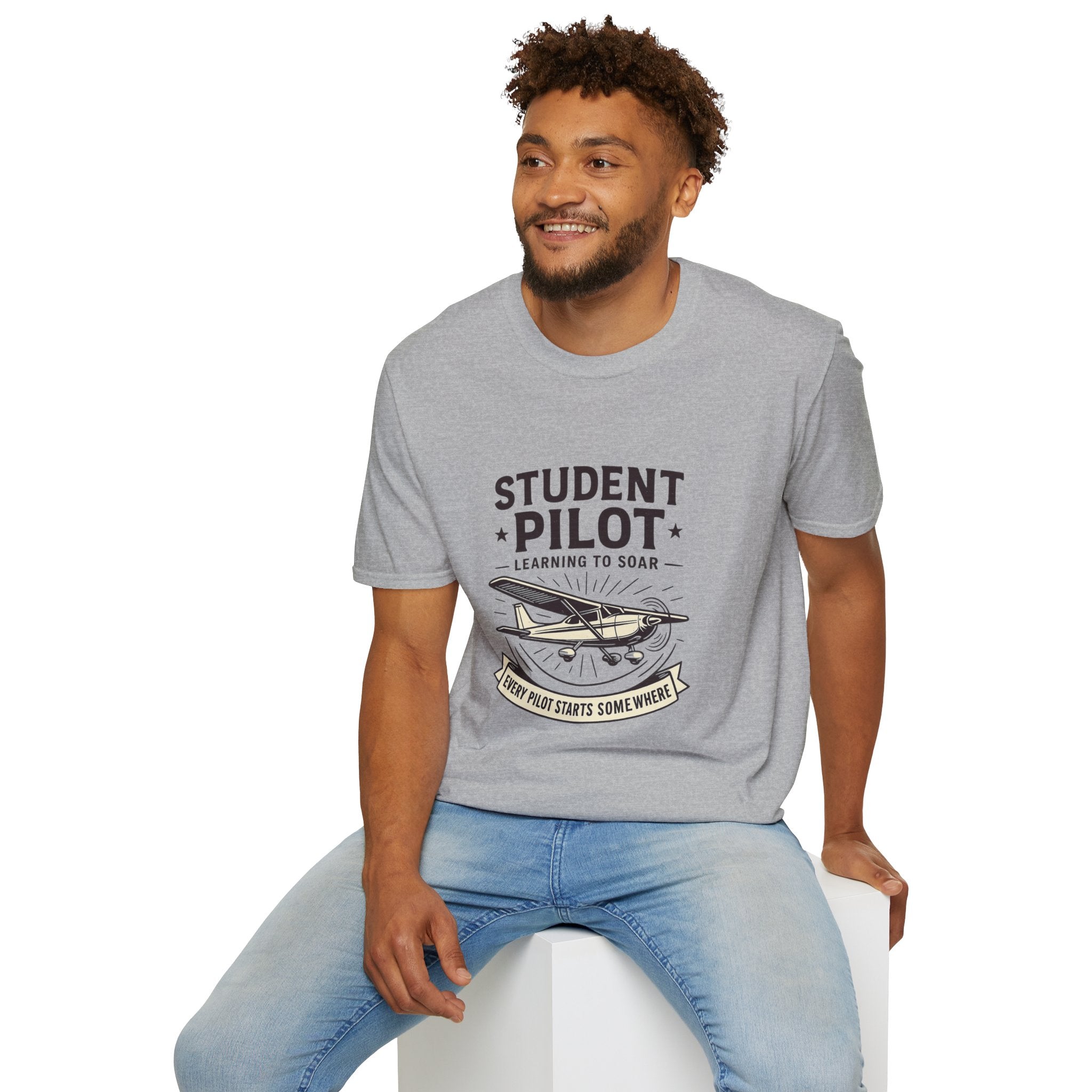 Student Pilot Unisex T-Shirt - Perfect for Aspiring Aviators, Aviation Gifts, Flight School, Casual Wear, Airplane Enthusiasts