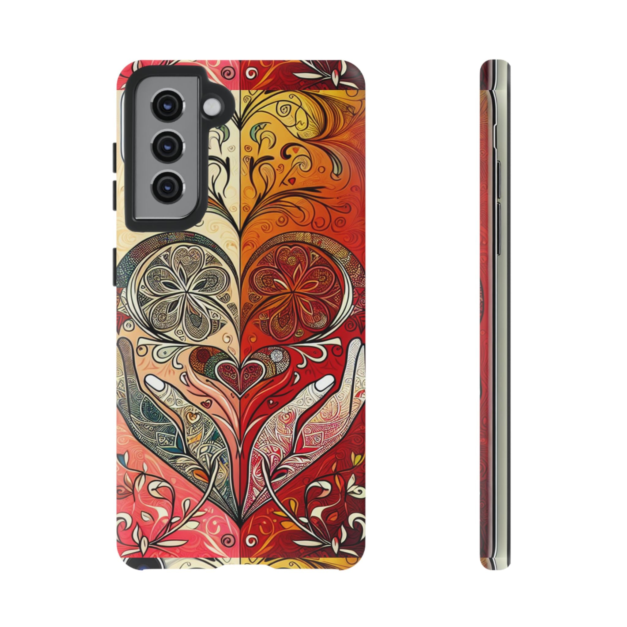 Colorful Artistic Phone Case for Tough Love, Gifts for Art Lovers, Unique Smartphone Accessories, Valentine's Day Gift