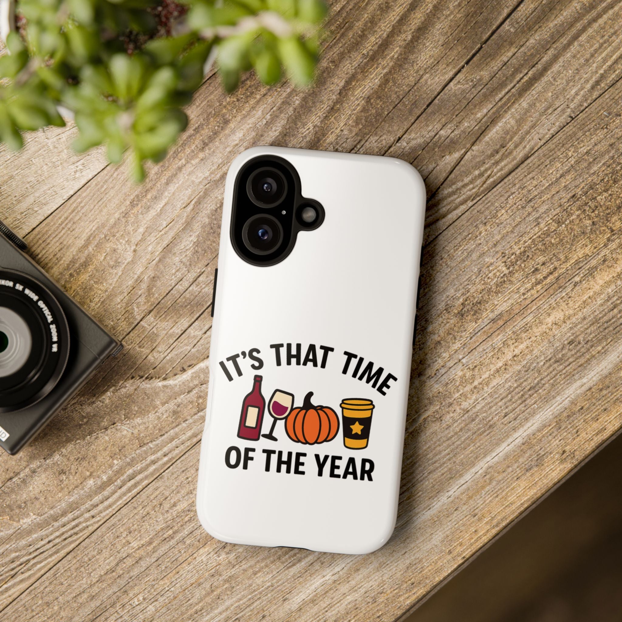 Festive Phone Case for Fall, It's That Time of the Year, Autumn Phone Cover, Seasonal Gift, Halloween Accessories, Harvest Design