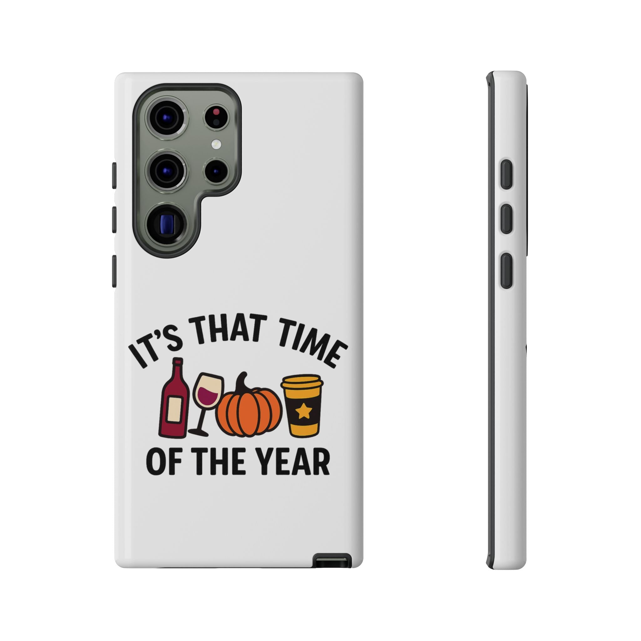 Festive Phone Case for Fall, It's That Time of the Year, Autumn Phone Cover, Seasonal Gift, Halloween Accessories, Harvest Design