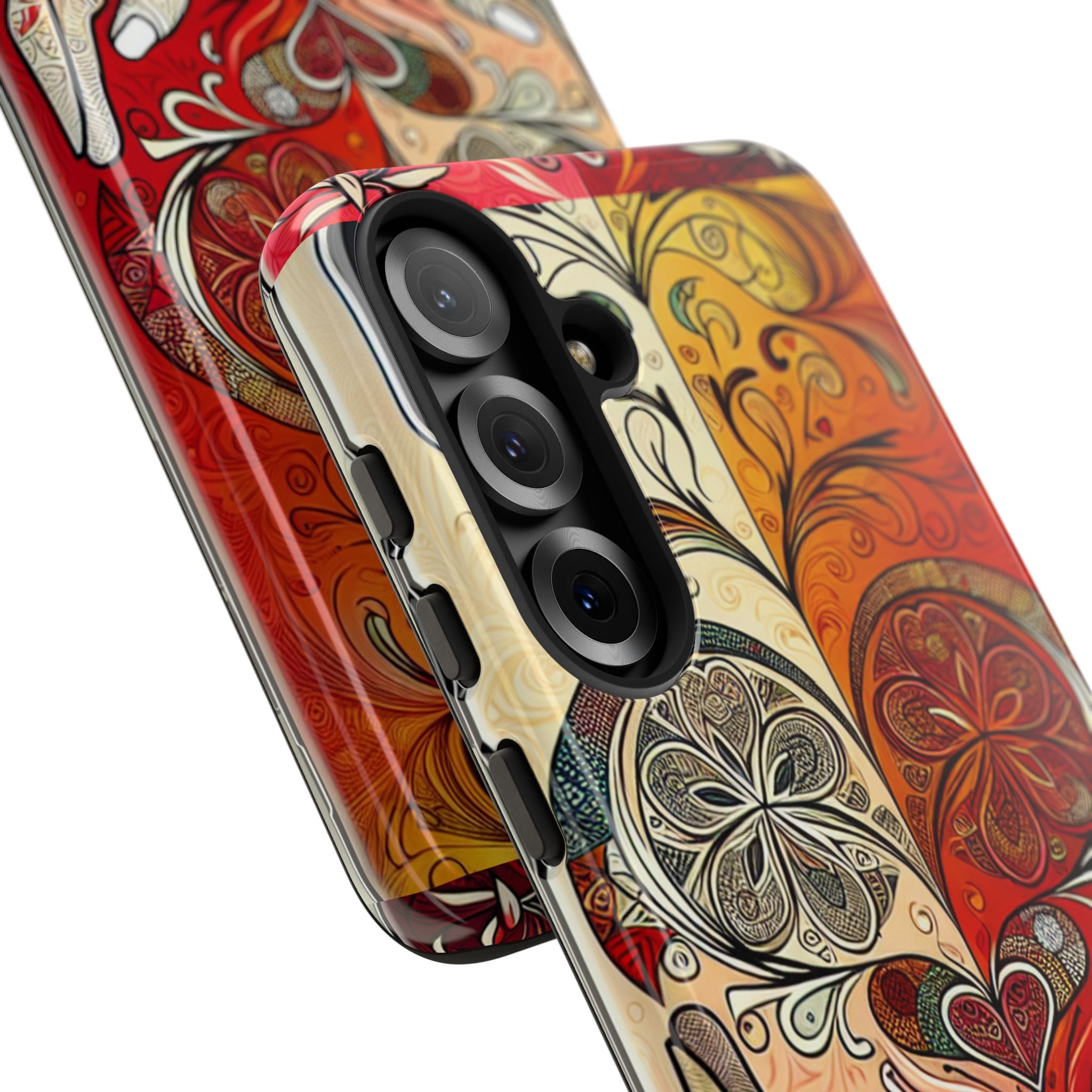 Colorful Artistic Phone Case for Tough Love, Gifts for Art Lovers, Unique Smartphone Accessories, Valentine's Day Gift