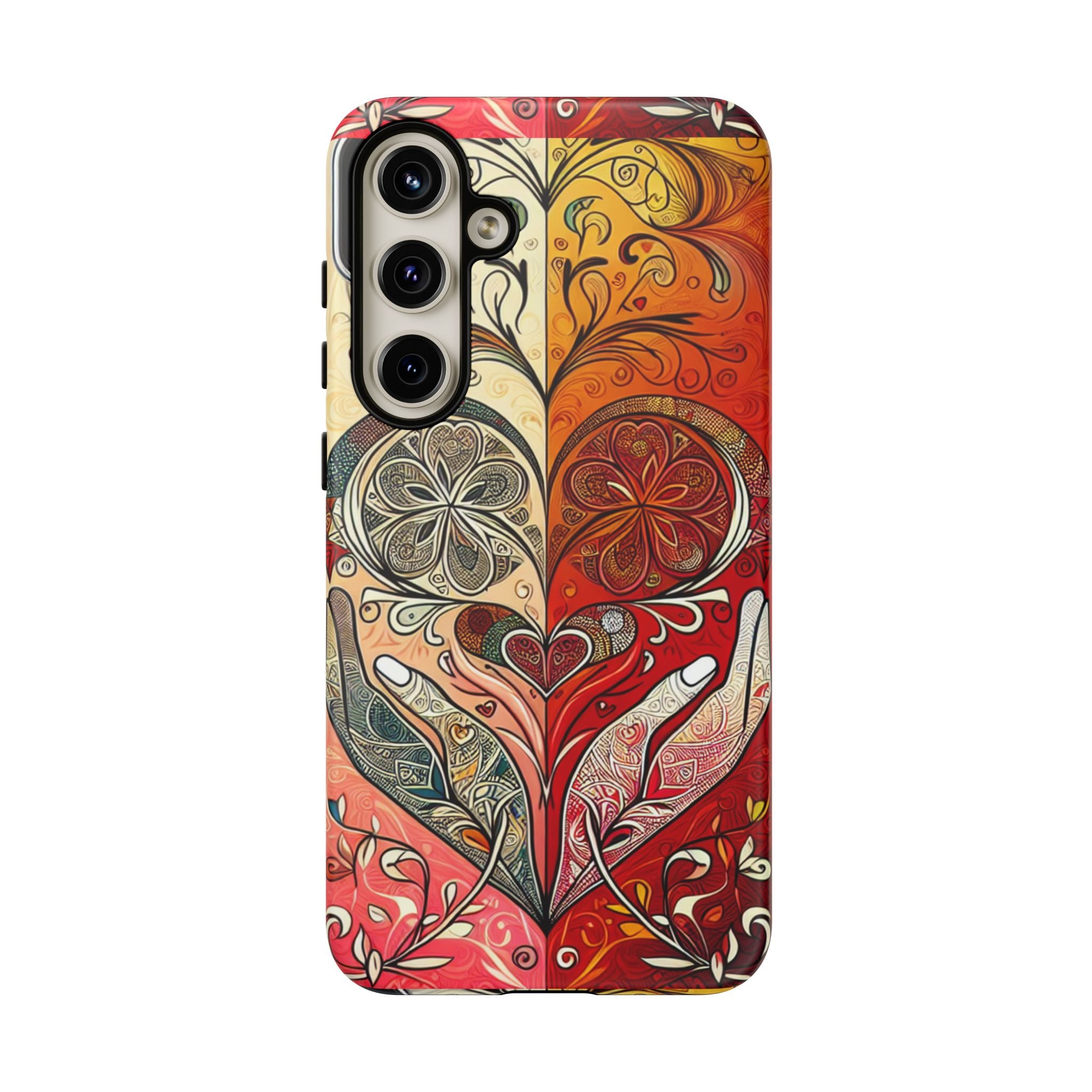 Colorful Artistic Phone Case for Tough Love, Gifts for Art Lovers, Unique Smartphone Accessories, Valentine's Day Gift