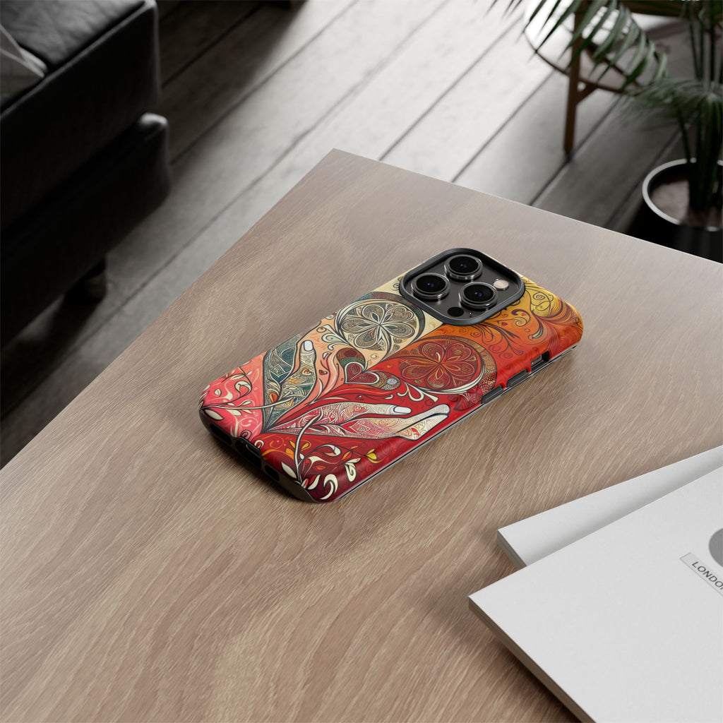 Colorful Artistic Phone Case for Tough Love, Gifts for Art Lovers, Unique Smartphone Accessories, Valentine's Day Gift