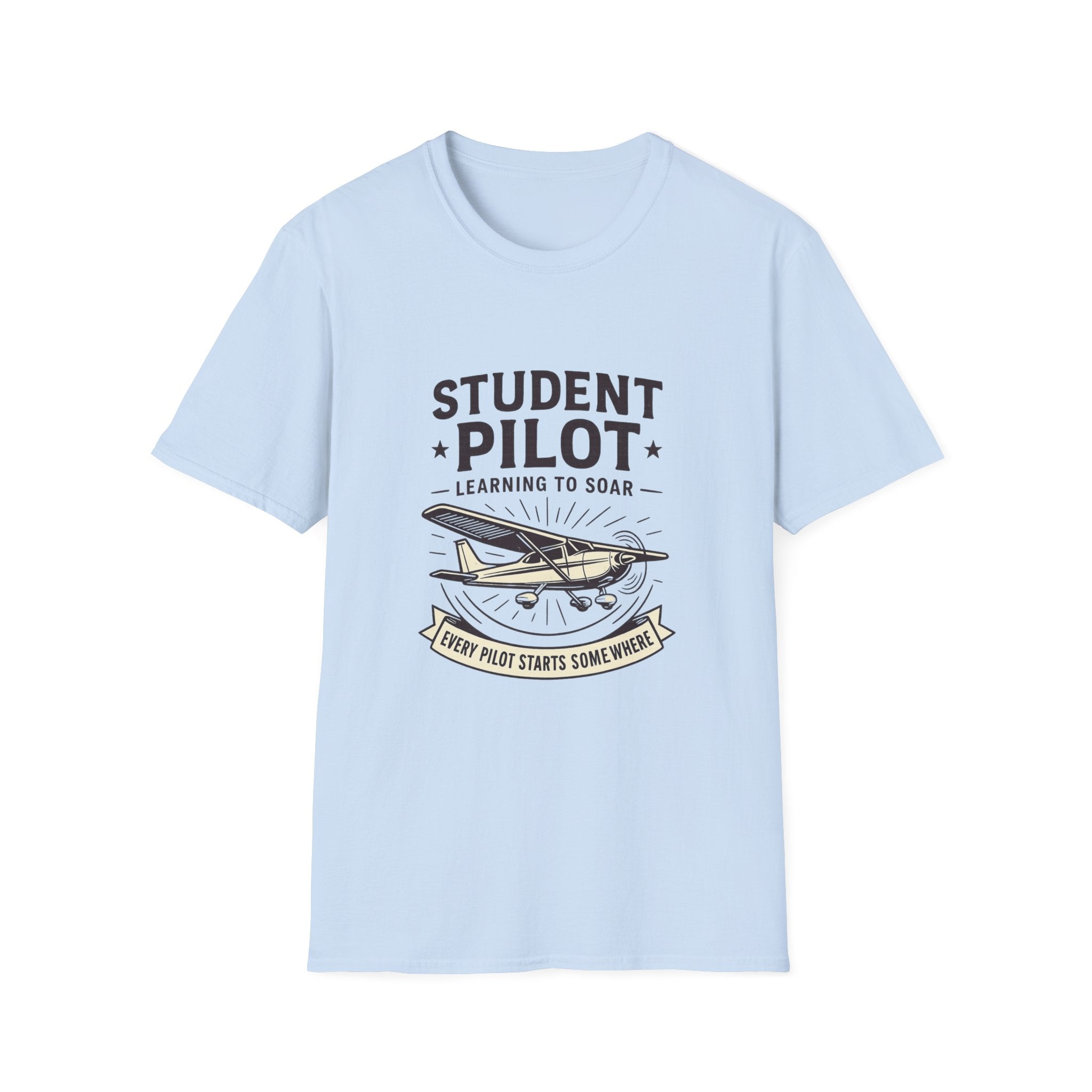 Student Pilot Unisex T-Shirt - Perfect for Aspiring Aviators, Aviation Gifts, Flight School, Casual Wear, Airplane Enthusiasts