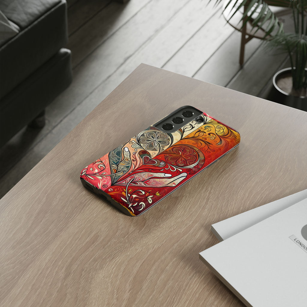 Colorful Artistic Phone Case for Tough Love, Gifts for Art Lovers, Unique Smartphone Accessories, Valentine's Day Gift