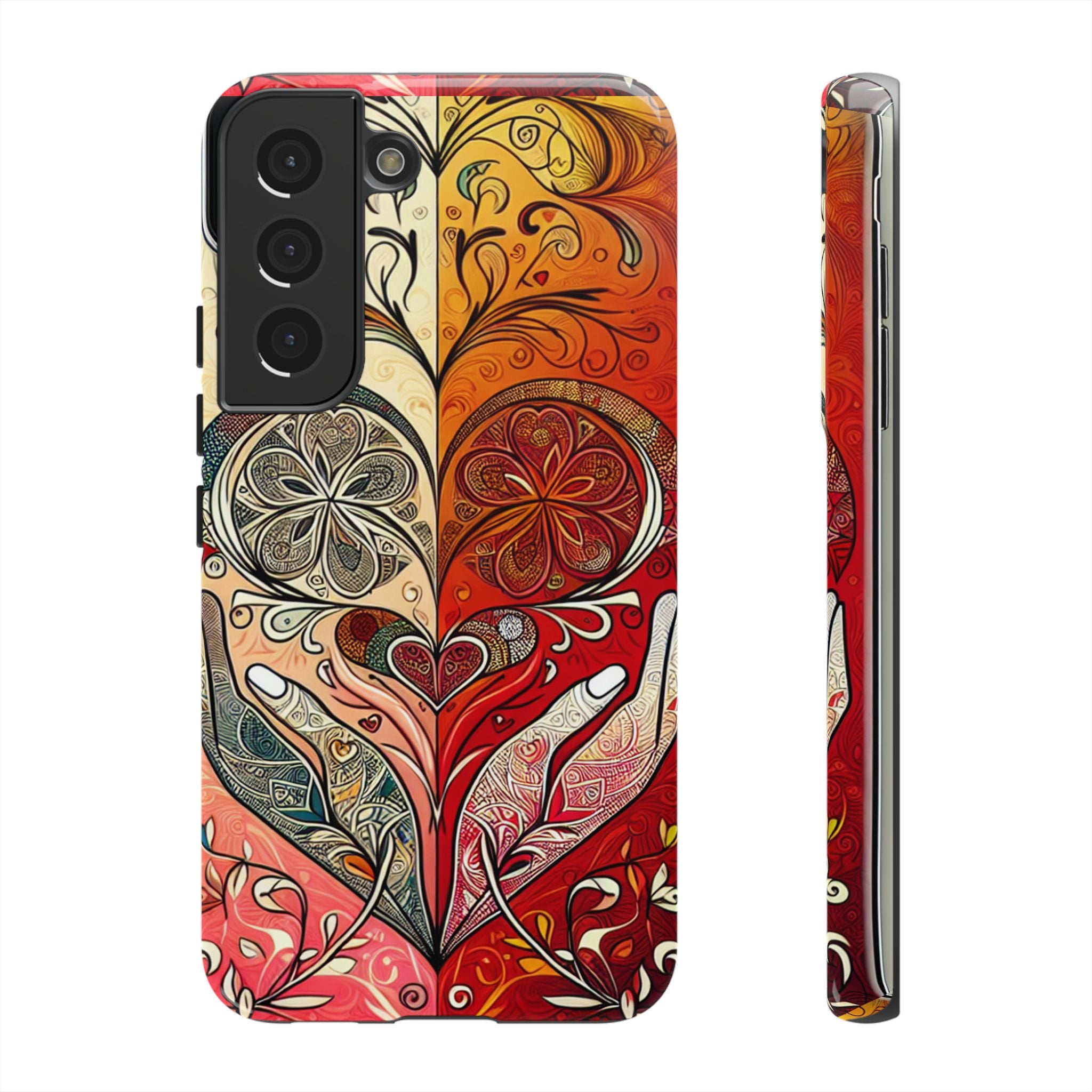 Colorful Artistic Phone Case for Tough Love, Gifts for Art Lovers, Unique Smartphone Accessories, Valentine's Day Gift