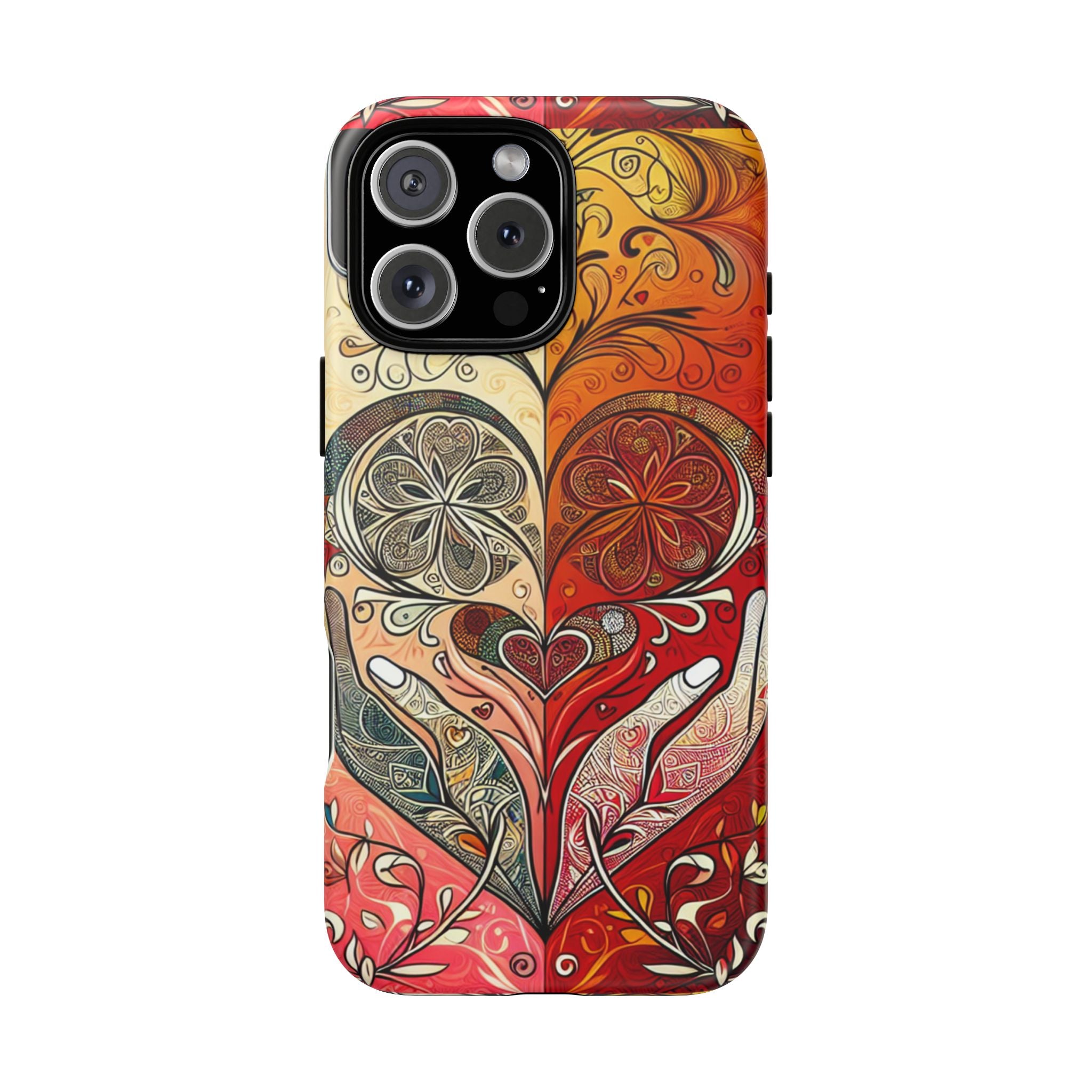 Colorful Artistic Phone Case for Tough Love, Gifts for Art Lovers, Unique Smartphone Accessories, Valentine's Day Gift