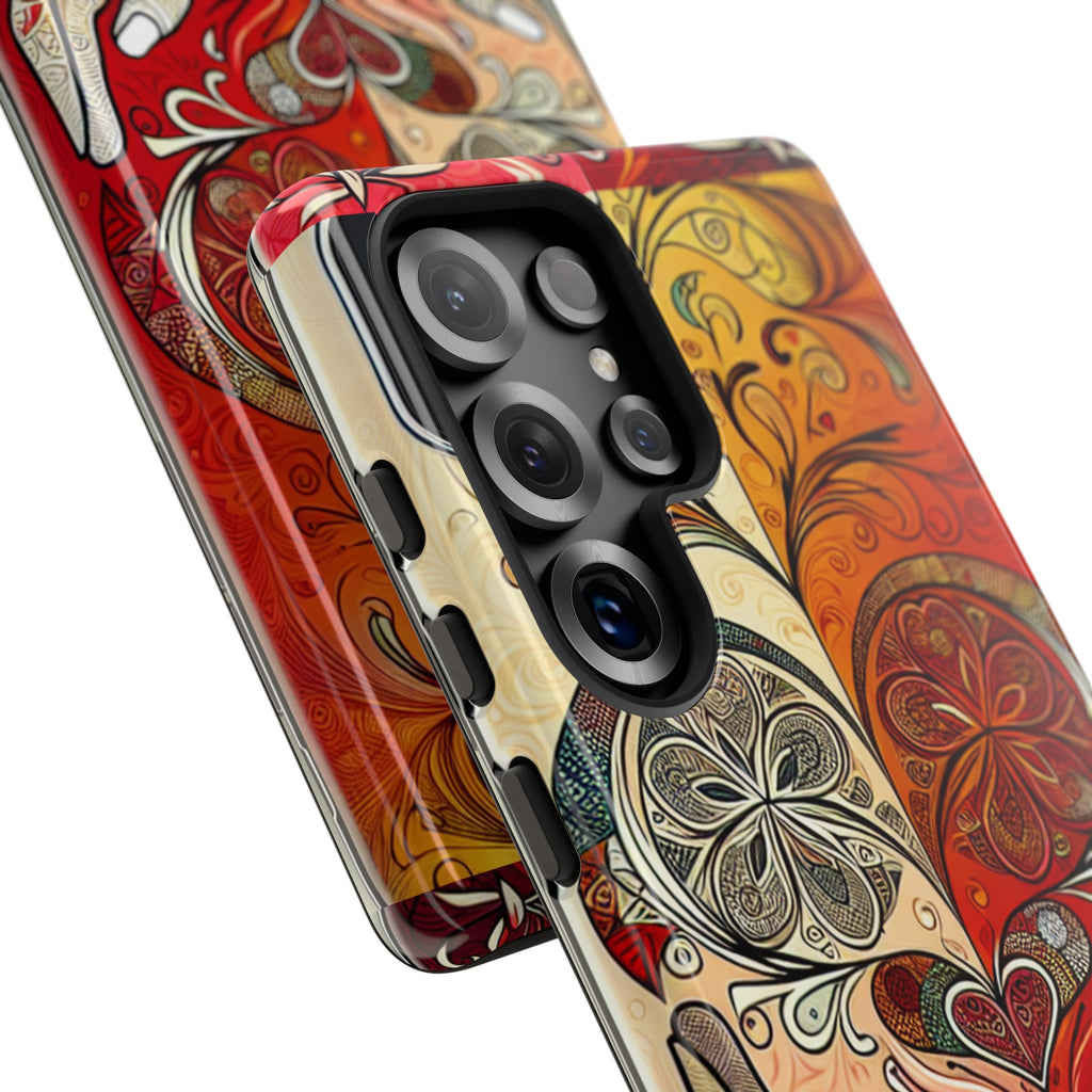 Colorful Artistic Phone Case for Tough Love, Gifts for Art Lovers, Unique Smartphone Accessories, Valentine's Day Gift