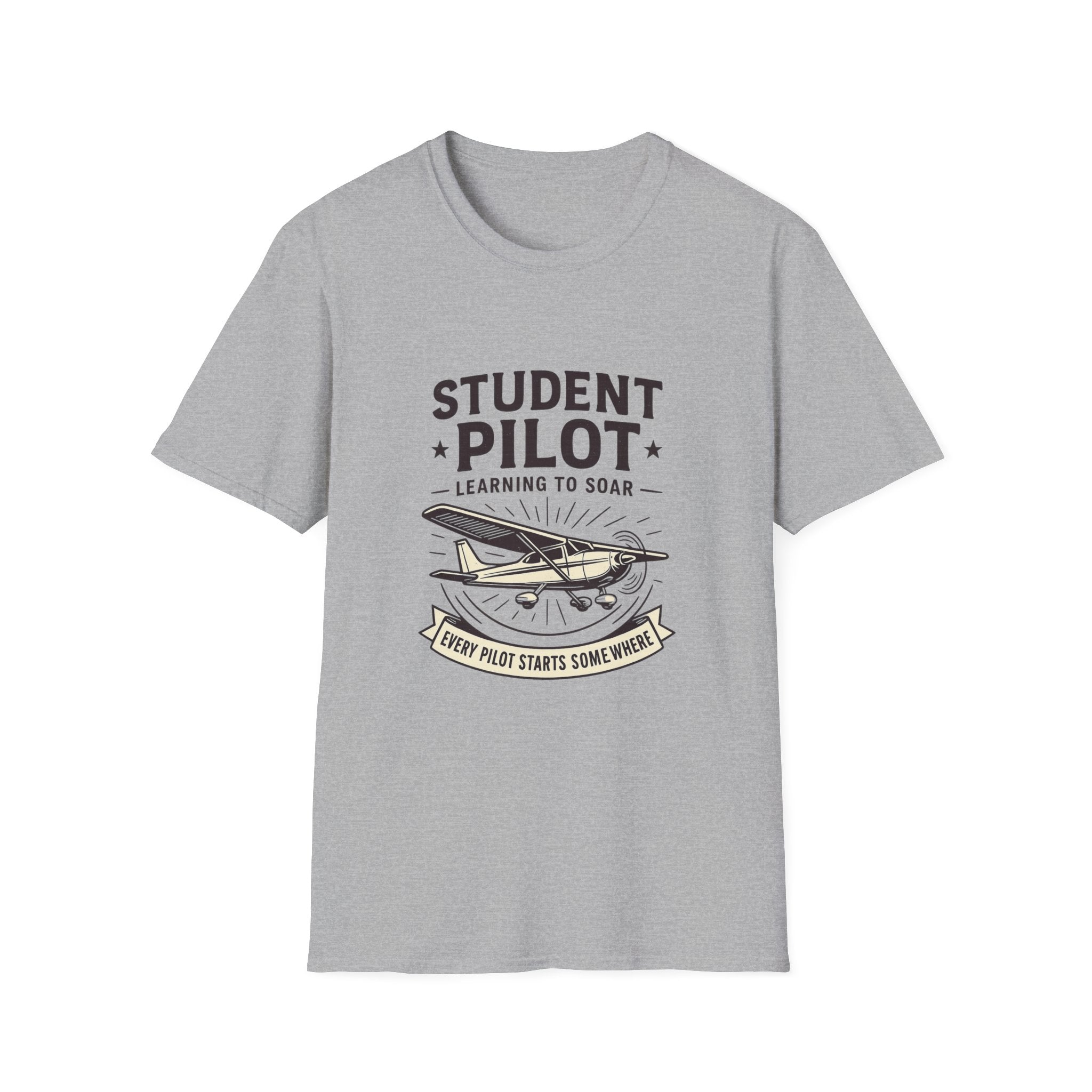 Student Pilot Unisex T-Shirt - Perfect for Aspiring Aviators, Aviation Gifts, Flight School, Casual Wear, Airplane Enthusiasts
