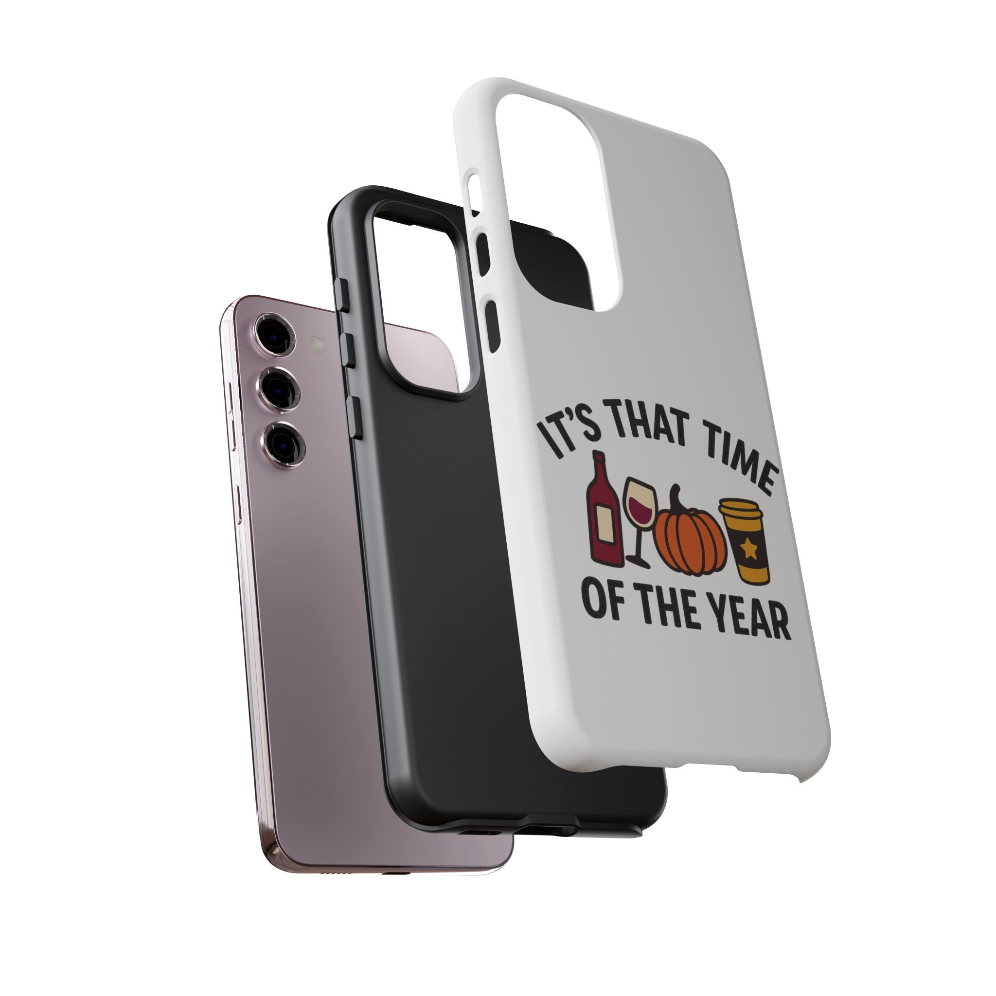 Festive Phone Case for Fall, It's That Time of the Year, Autumn Phone Cover, Seasonal Gift, Halloween Accessories, Harvest Design