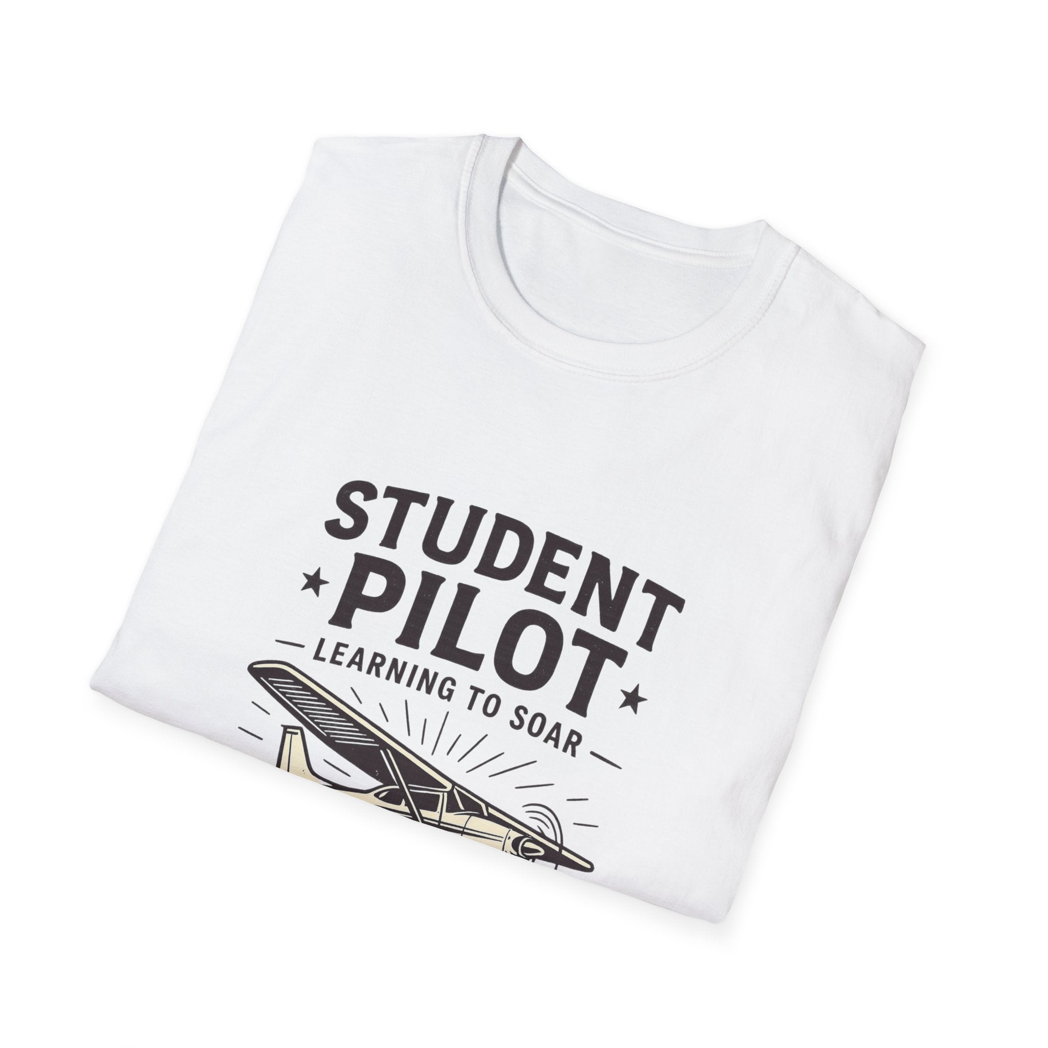 Student Pilot Unisex T-Shirt - Perfect for Aspiring Aviators, Aviation Gifts, Flight School, Casual Wear, Airplane Enthusiasts