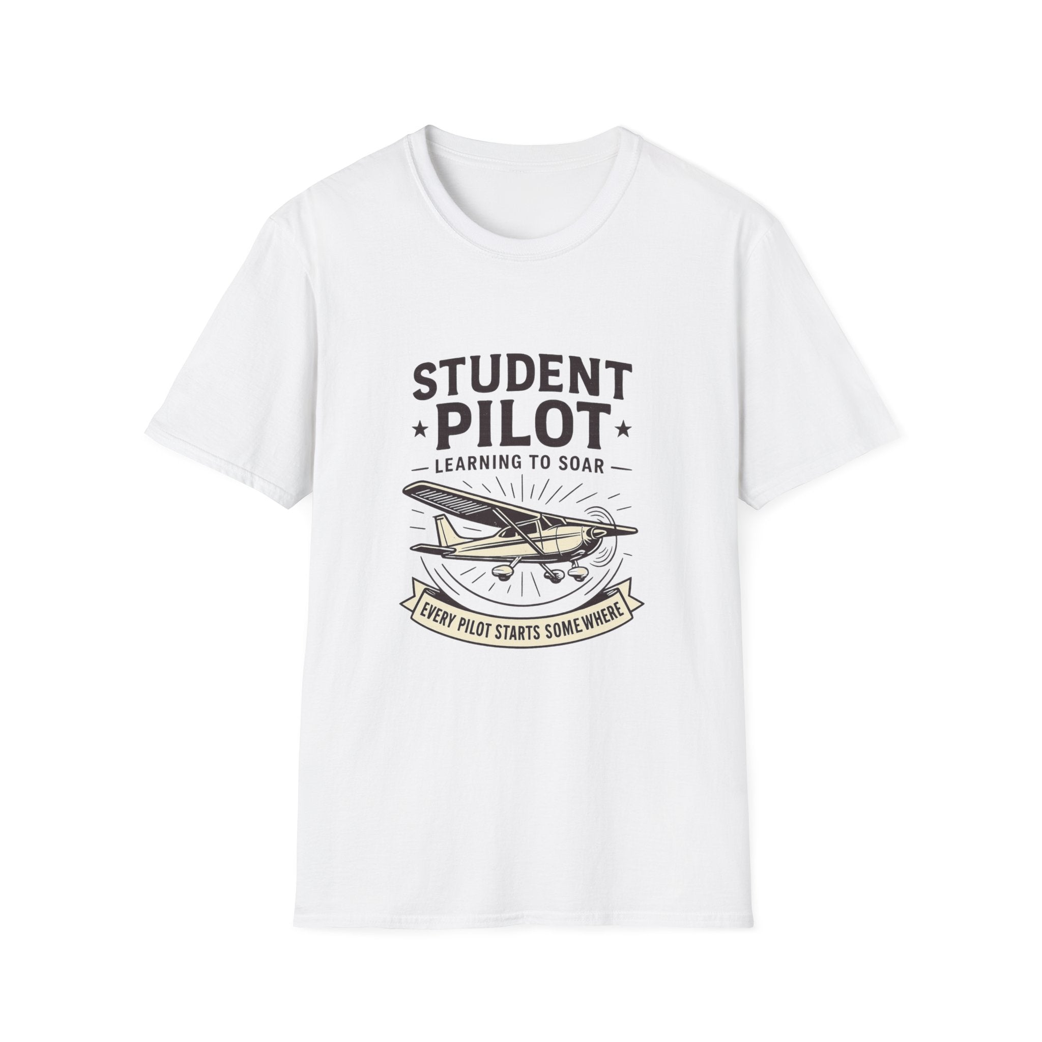 Student Pilot Unisex T-Shirt - Perfect for Aspiring Aviators, Aviation Gifts, Flight School, Casual Wear, Airplane Enthusiasts