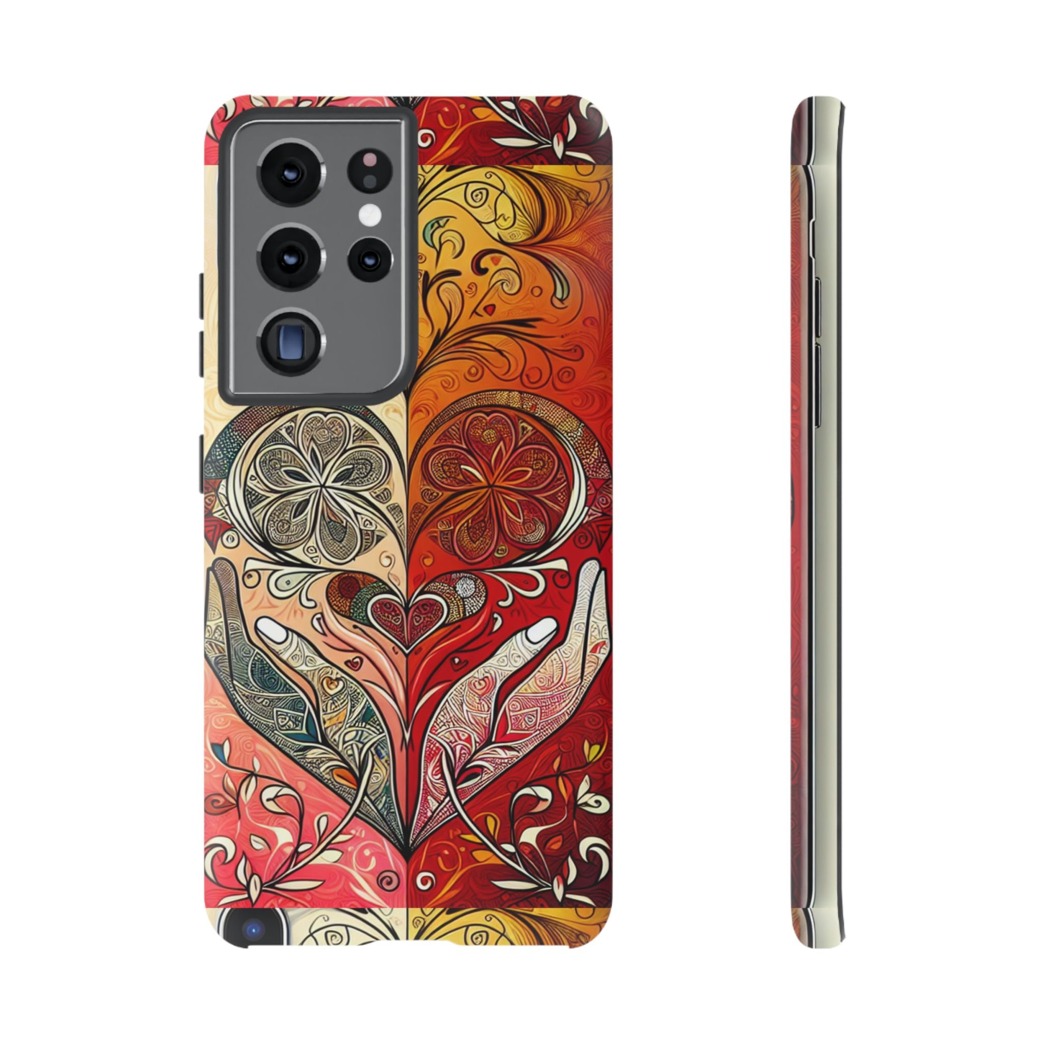 Colorful Artistic Phone Case for Tough Love, Gifts for Art Lovers, Unique Smartphone Accessories, Valentine's Day Gift