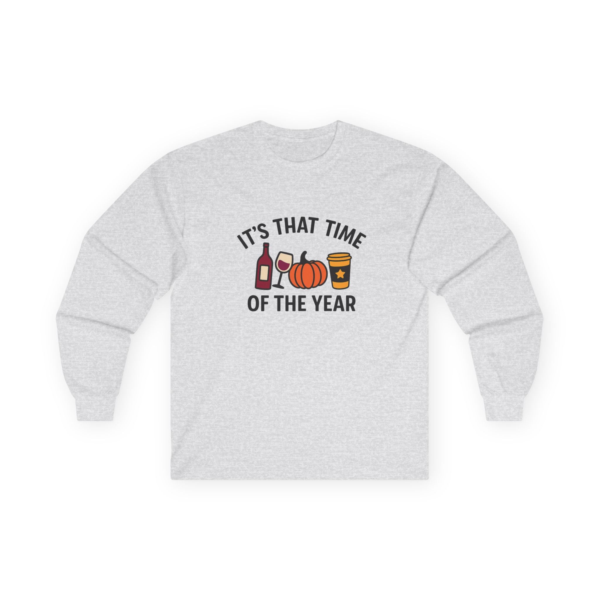 Seasonal Celebration Long Sleeve Tee, Fall Apparel, Halloween Shirt, Thanksgiving Gift, Cozy Lounge Wear, Holiday Wardrobe