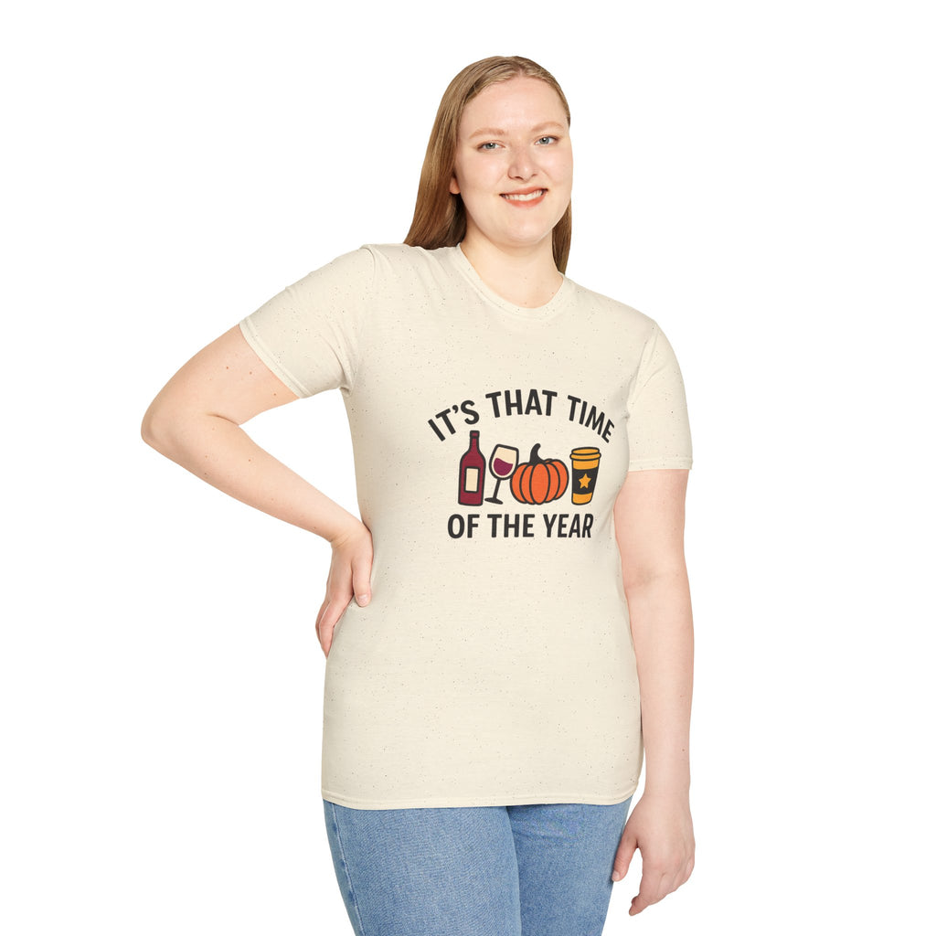 Copy of Fall Vibes Unisex T-Shirt, Cozy Autumn Tee, Halloween Shirt, Seasonal Gift, Wine Pumpkin Design