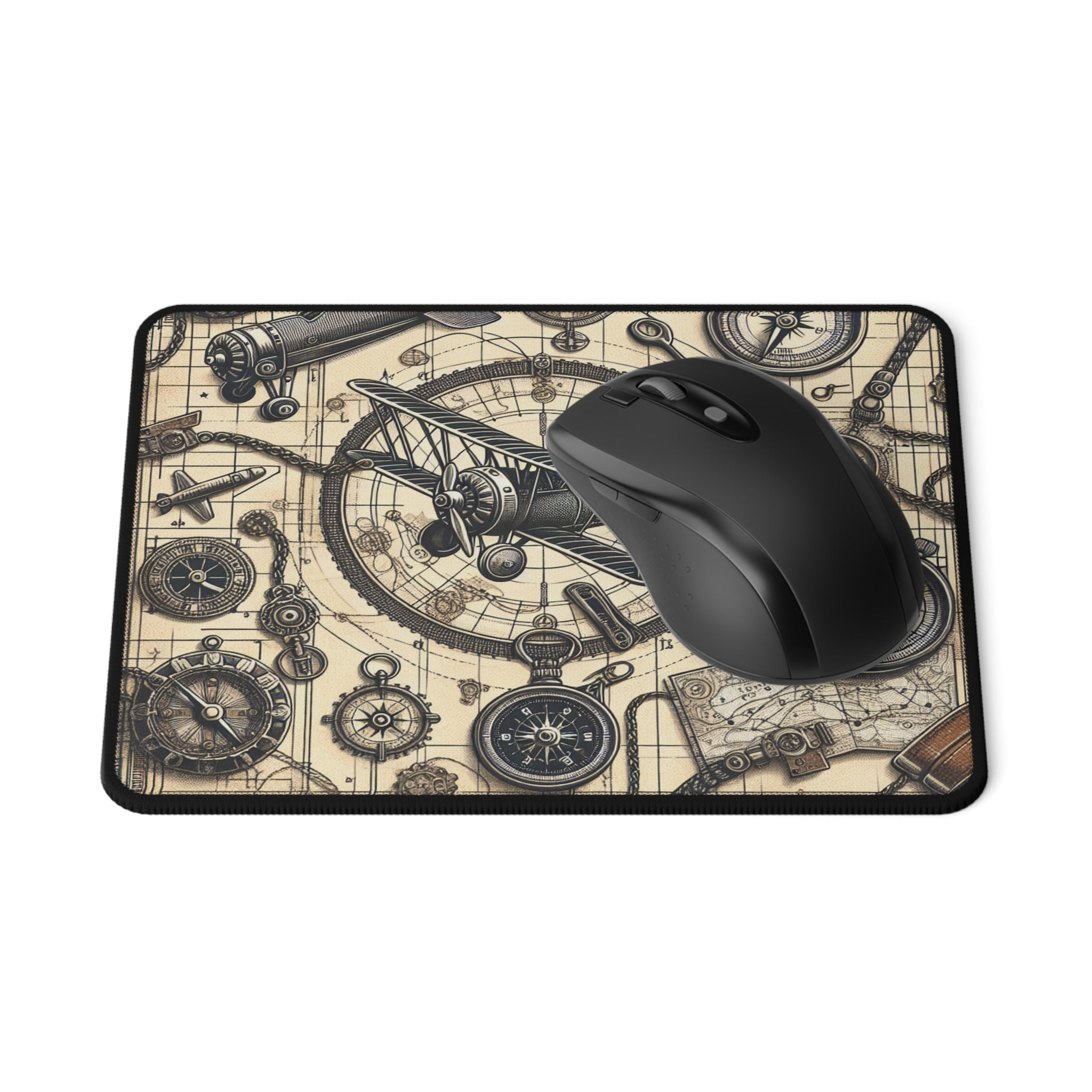 Vintage Adventure Non-Slip Gaming Mouse Pad - Perfect for Gamers, Office Decor, Gift for Holidays, Retro Style, Desk Accessory