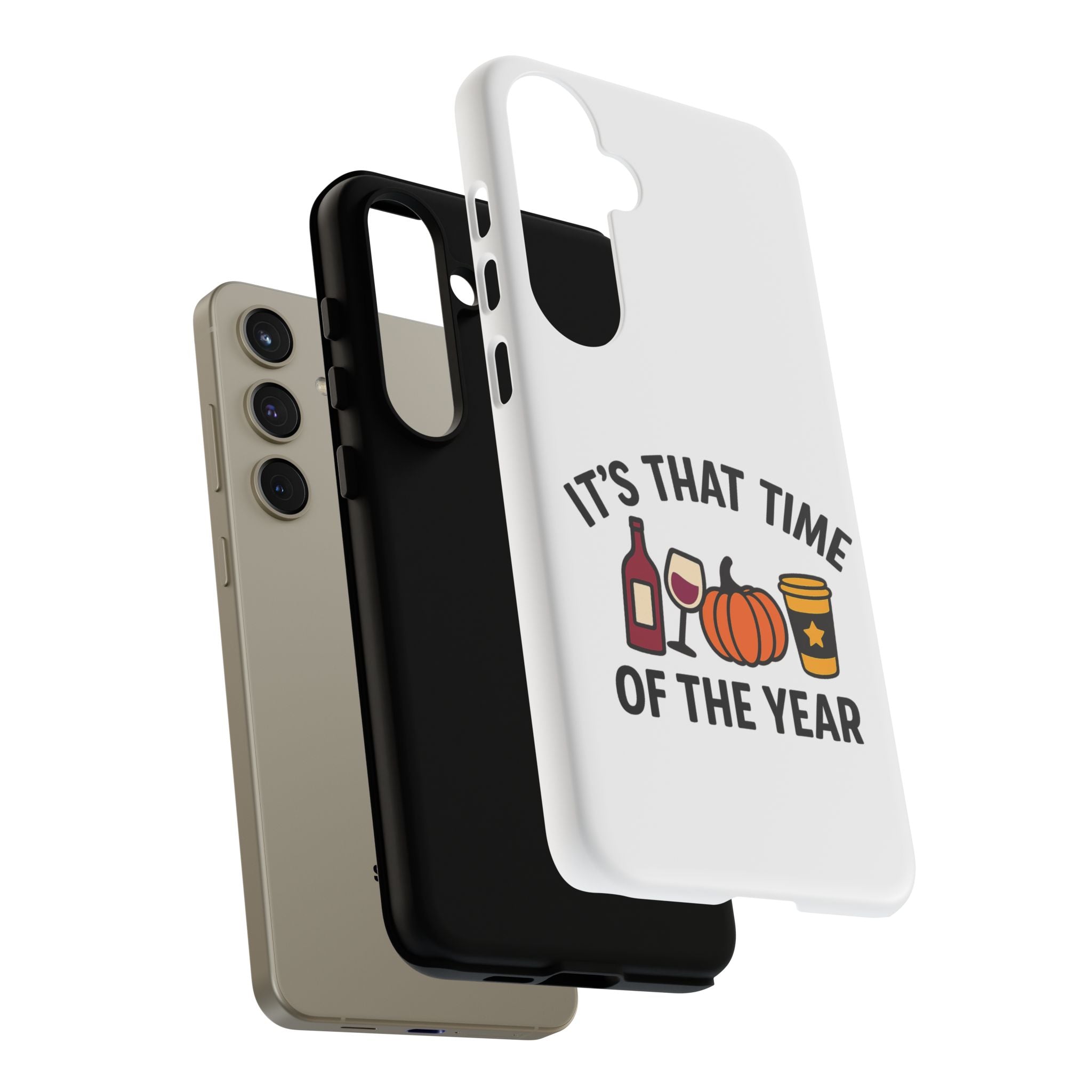 Festive Phone Case for Fall, It's That Time of the Year, Autumn Phone Cover, Seasonal Gift, Halloween Accessories, Harvest Design