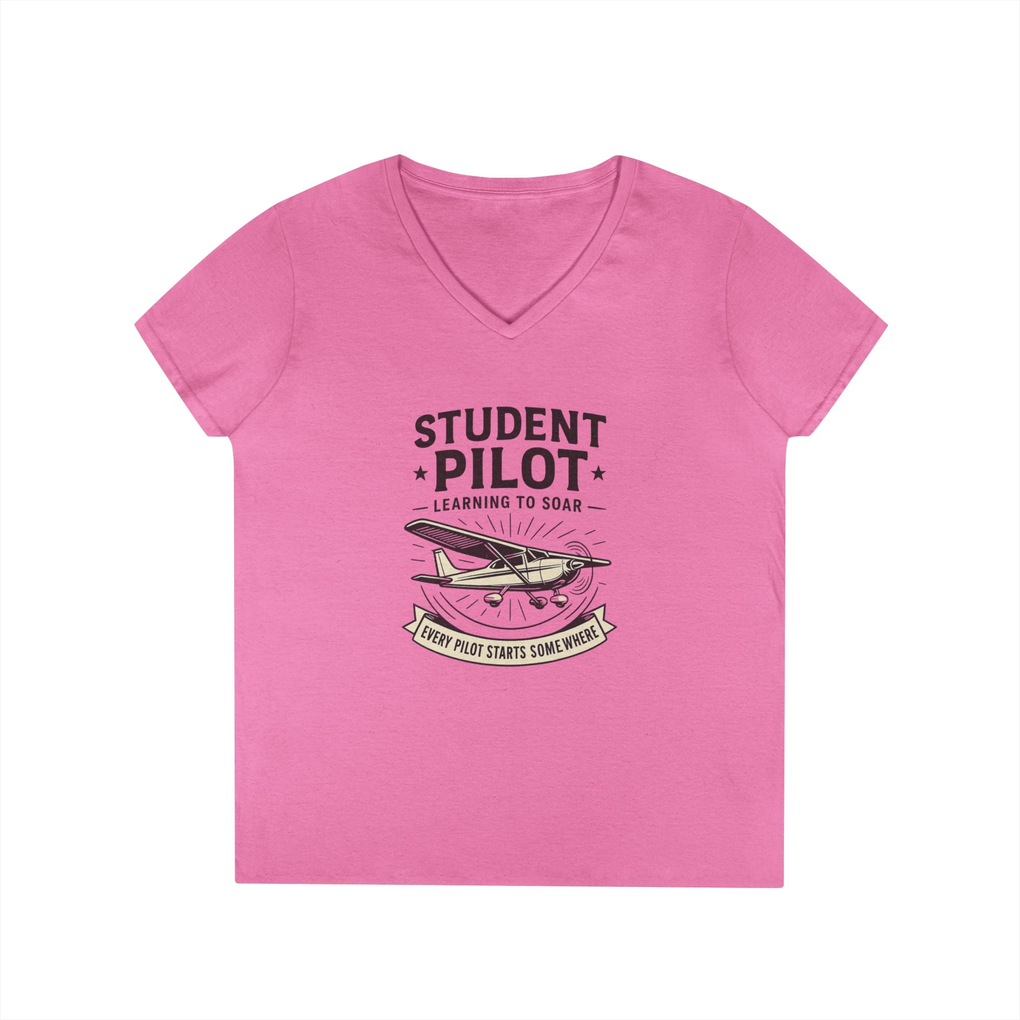 Student Pilot V-Neck T-Shirt, Gift for Aspiring Pilots, Aviation Enthusiast Tee, Airplane Lover Apparel, Flying School Shirt, Pilot [...]