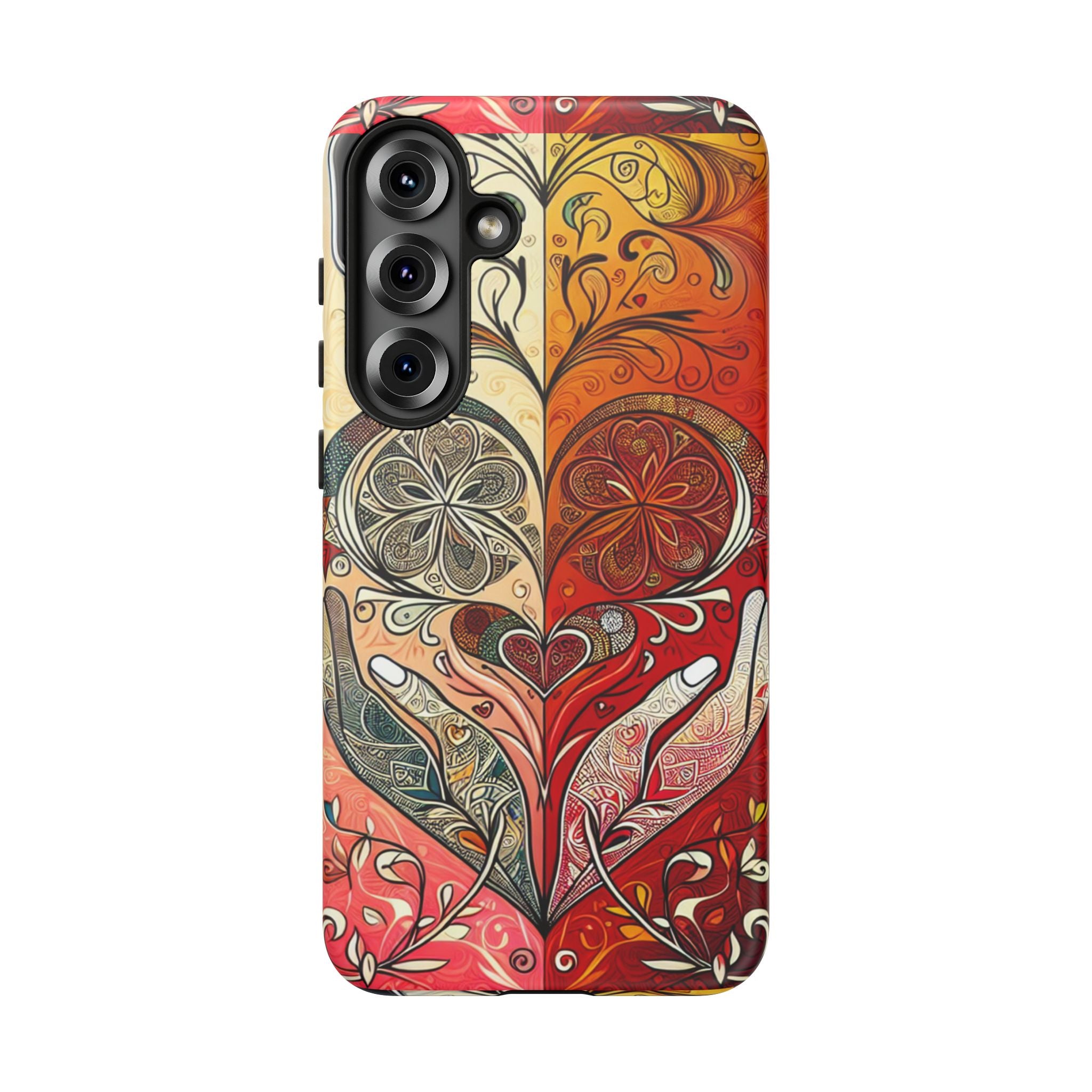 Colorful Artistic Phone Case for Tough Love, Gifts for Art Lovers, Unique Smartphone Accessories, Valentine's Day Gift