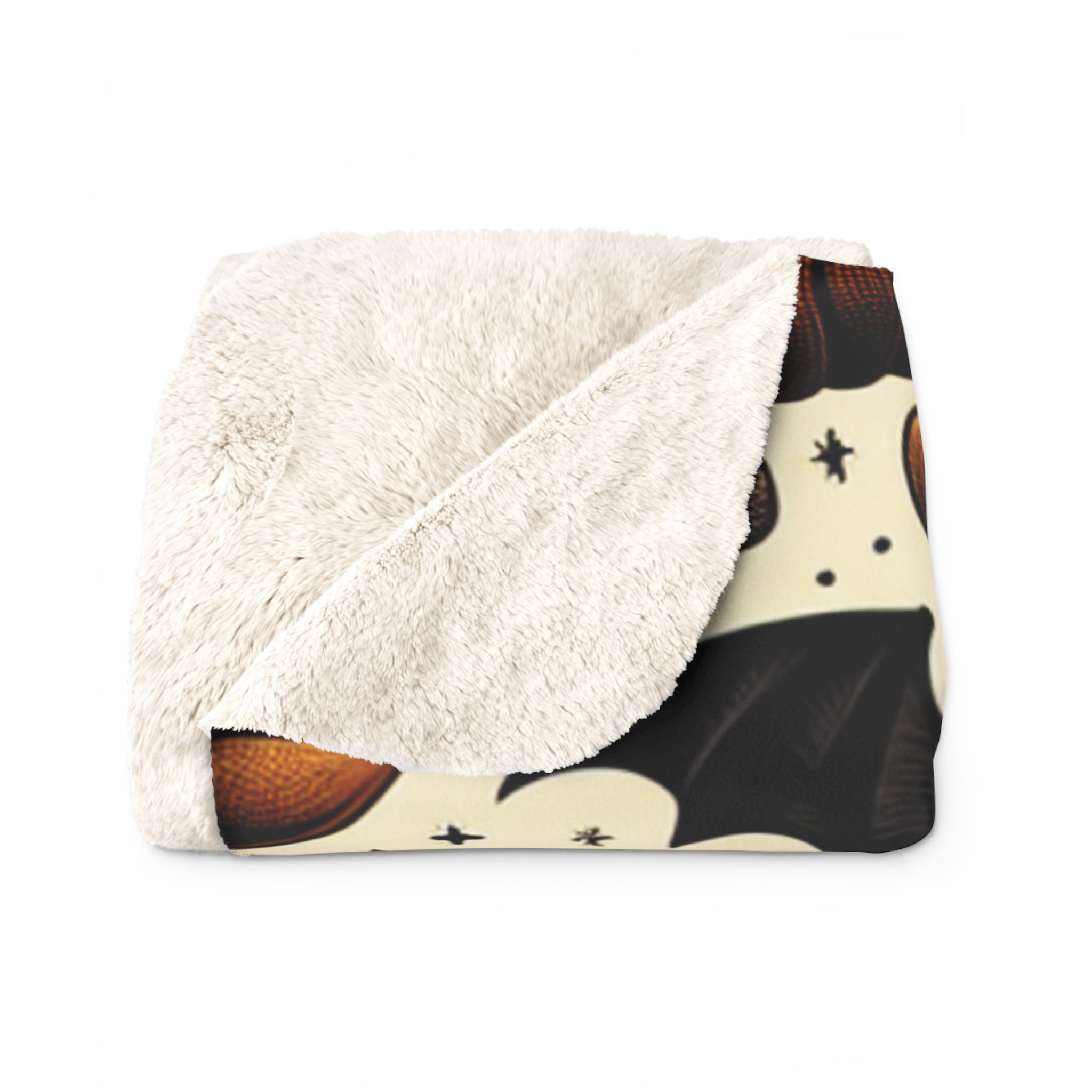 Halloween Sherpa Fleece Blanket, Cozy Blankets for Fall, Pumpkin Decor, Autumn Gifts, Spooky Season Throws