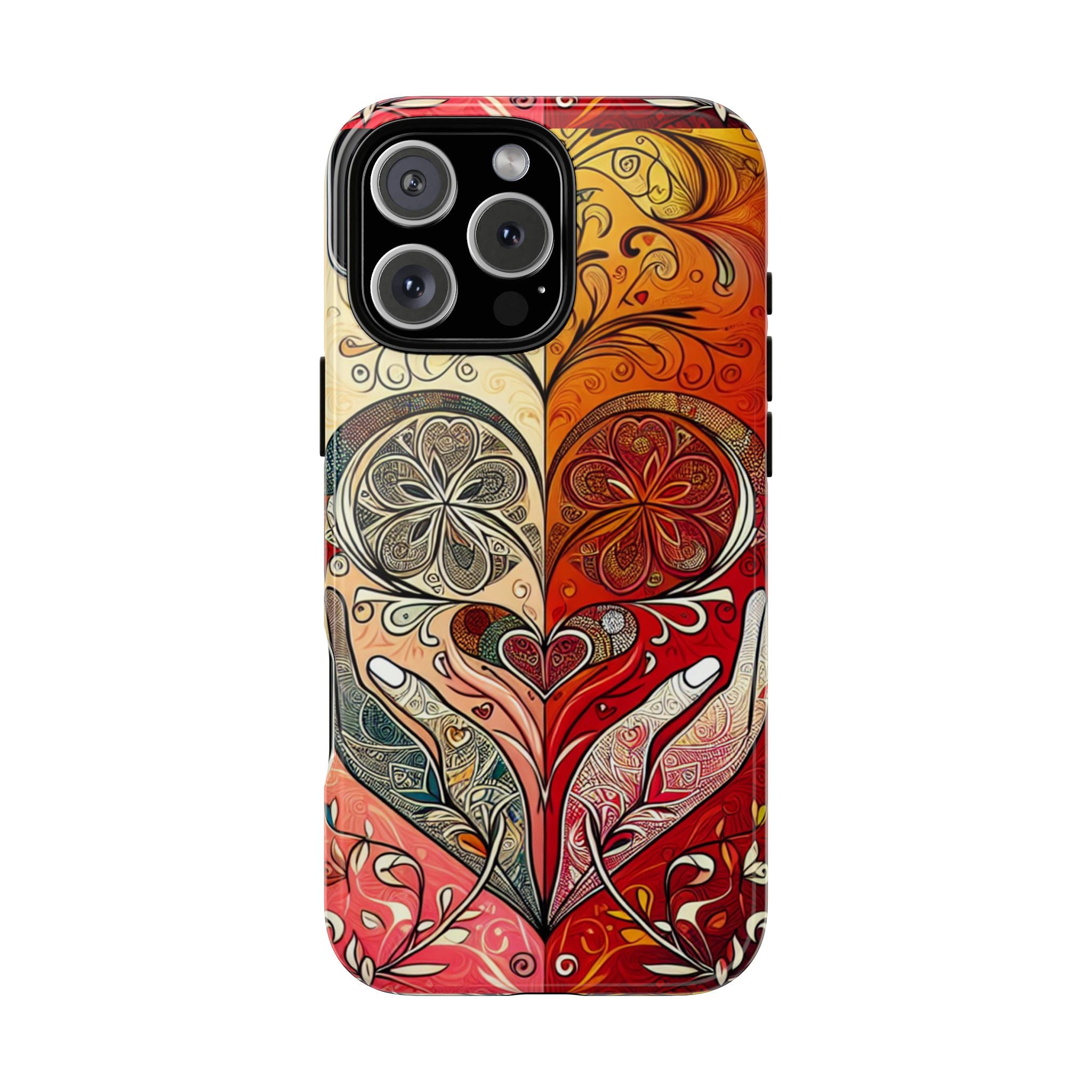 Colorful Artistic Phone Case for Tough Love, Gifts for Art Lovers, Unique Smartphone Accessories, Valentine's Day Gift
