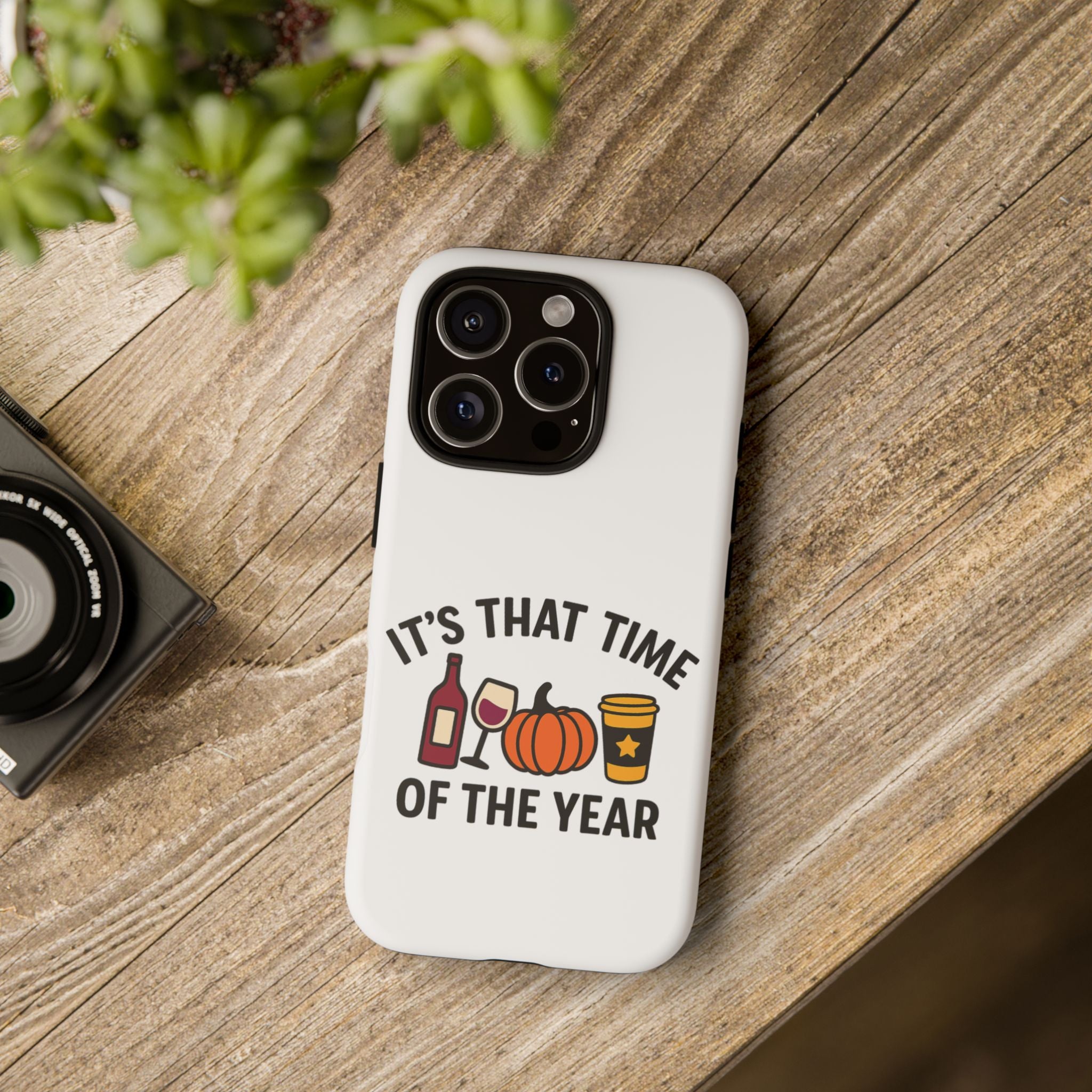Festive Phone Case for Fall, It's That Time of the Year, Autumn Phone Cover, Seasonal Gift, Halloween Accessories, Harvest Design