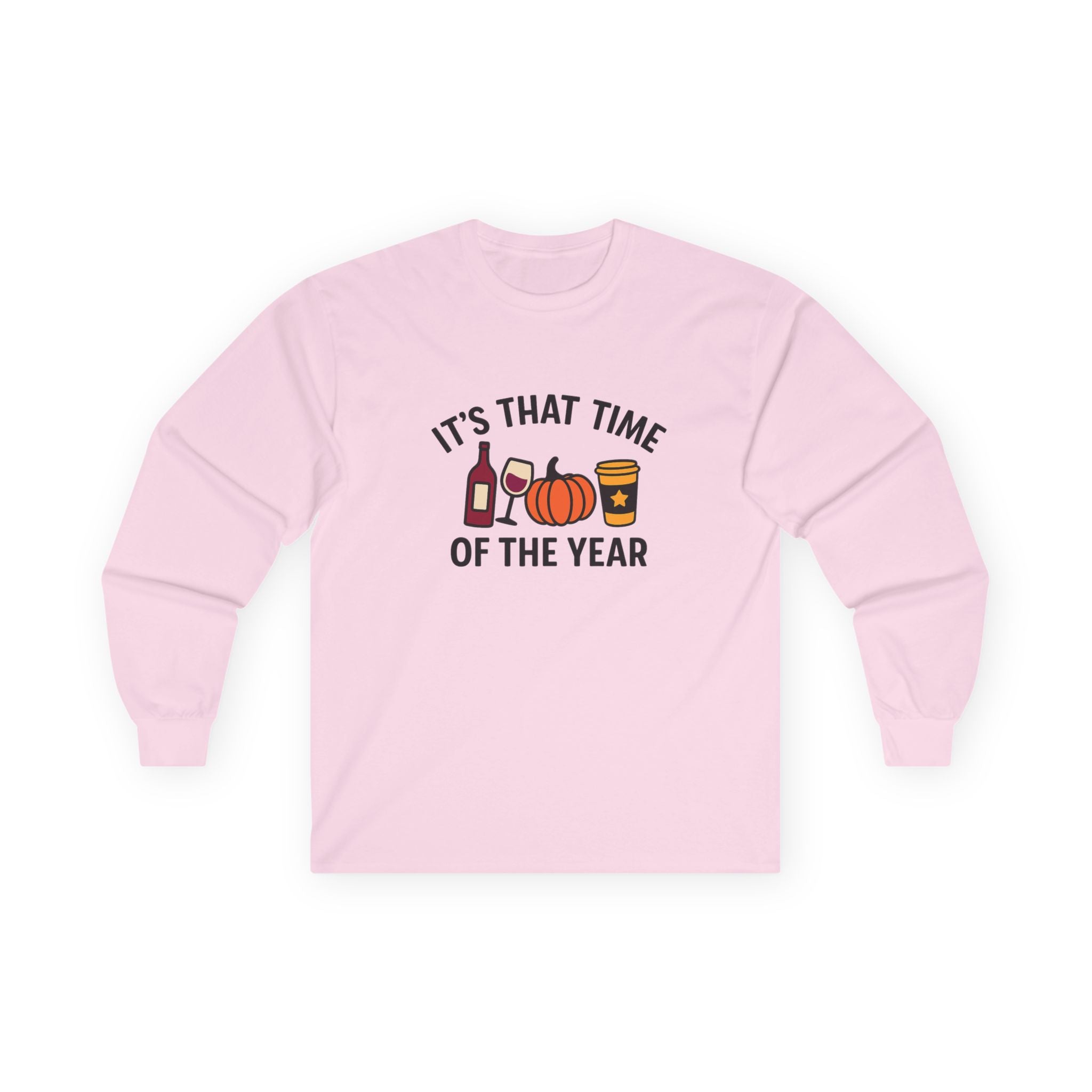 Seasonal Celebration Long Sleeve Tee, Fall Apparel, Halloween Shirt, Thanksgiving Gift, Cozy Lounge Wear, Holiday Wardrobe