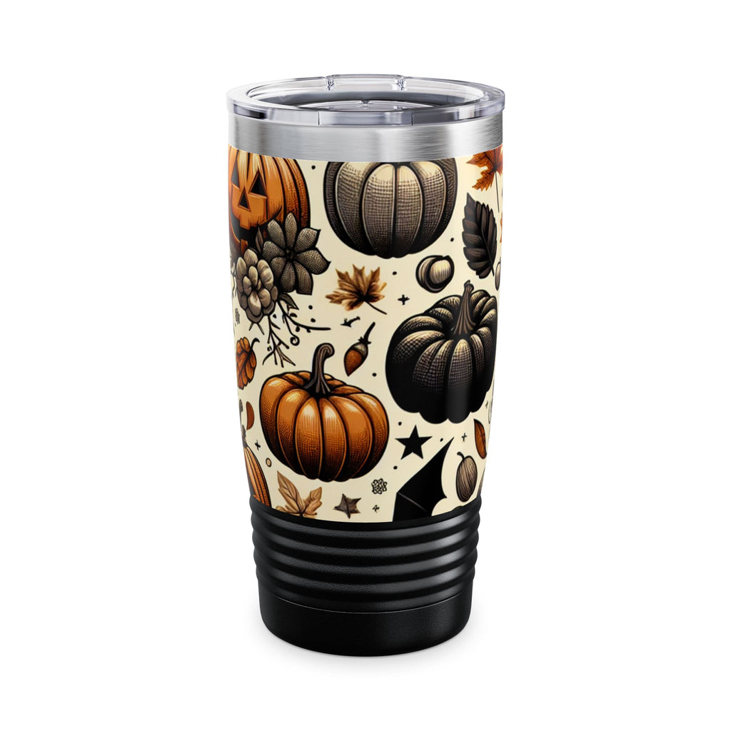 Autumn Harvest Tumbler, Seasonal Travel Mug for Fall, Perfect for Halloween Parties, Pumpkin Decor, Eco-Friendly Beverage Holder