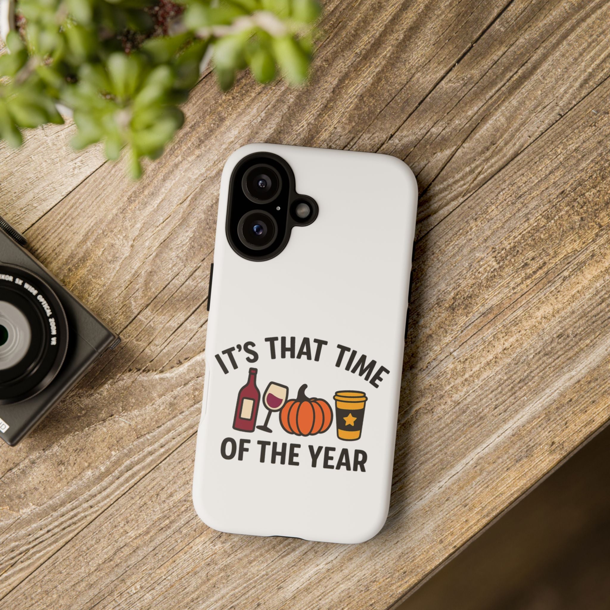 Festive Phone Case for Fall, It's That Time of the Year, Autumn Phone Cover, Seasonal Gift, Halloween Accessories, Harvest Design