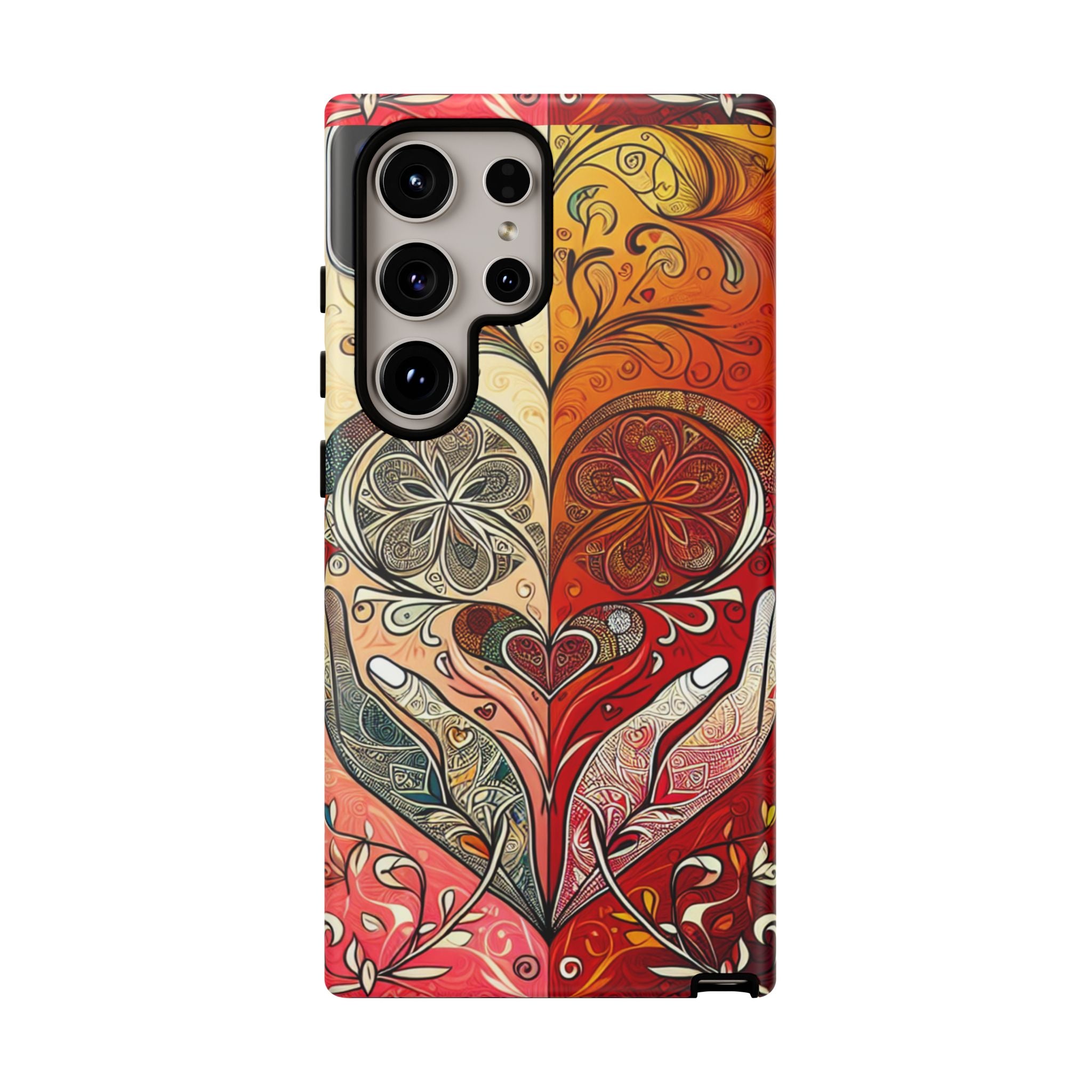 Colorful Artistic Phone Case for Tough Love, Gifts for Art Lovers, Unique Smartphone Accessories, Valentine's Day Gift
