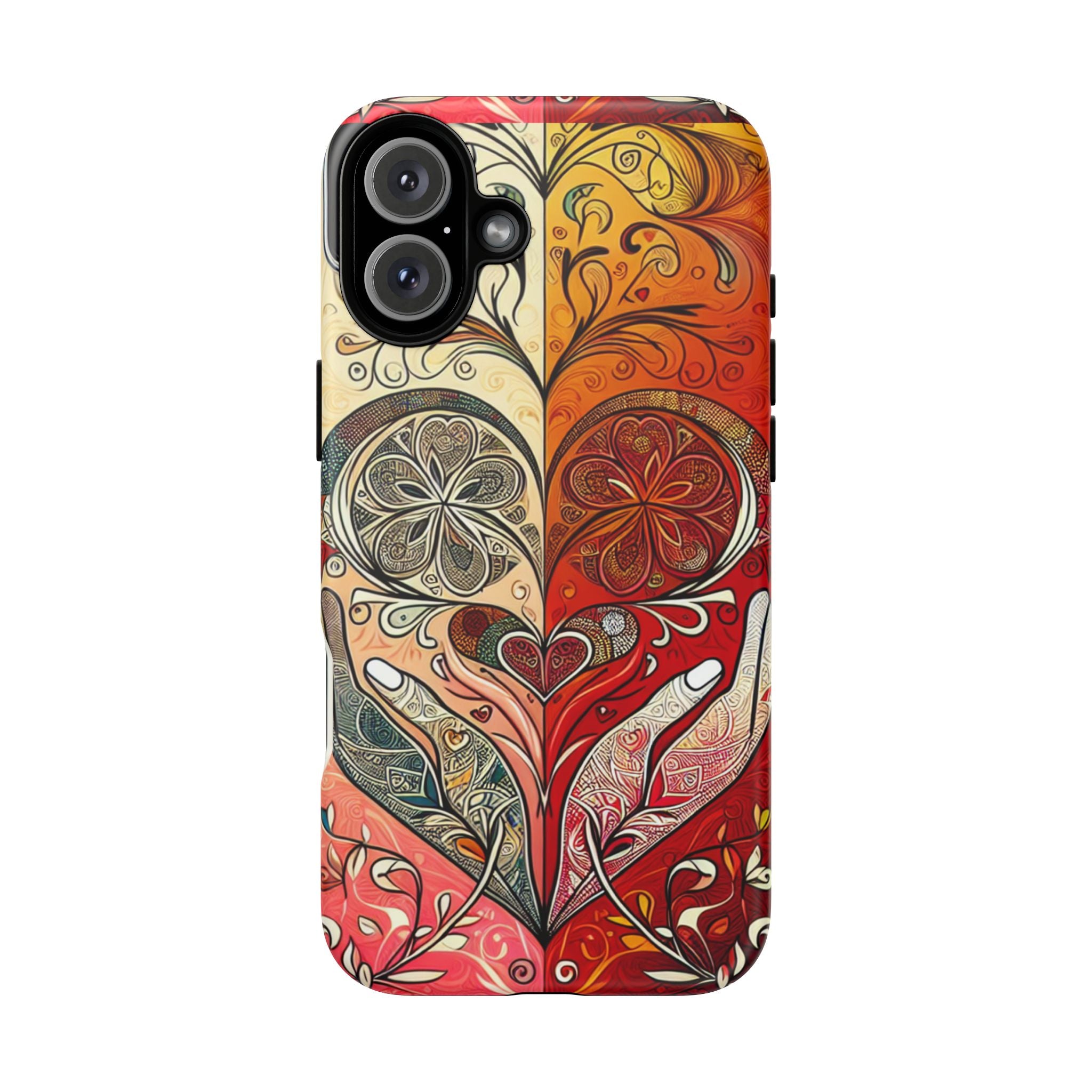 Colorful Artistic Phone Case for Tough Love, Gifts for Art Lovers, Unique Smartphone Accessories, Valentine's Day Gift