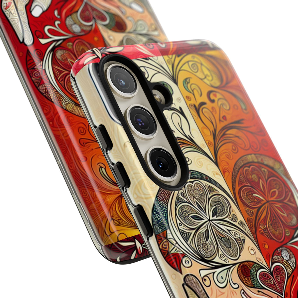 Colorful Artistic Phone Case for Tough Love, Gifts for Art Lovers, Unique Smartphone Accessories, Valentine's Day Gift
