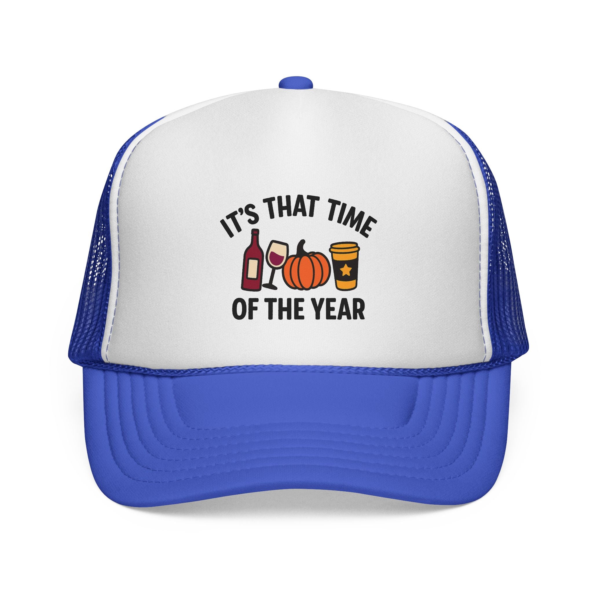 Seasonal Trucker Cap, Fall Vibes Hat, Autumn Accessories, Funny Caps for Parties, Harvest Celebration Gear