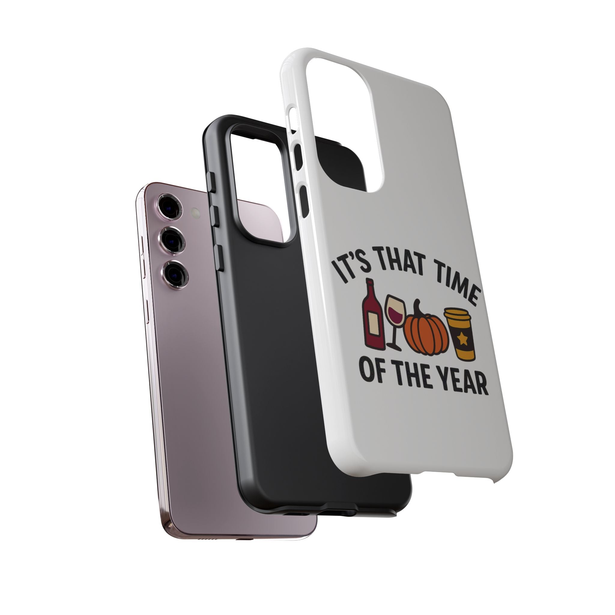 Festive Phone Case for Fall, It's That Time of the Year, Autumn Phone Cover, Seasonal Gift, Halloween Accessories, Harvest Design