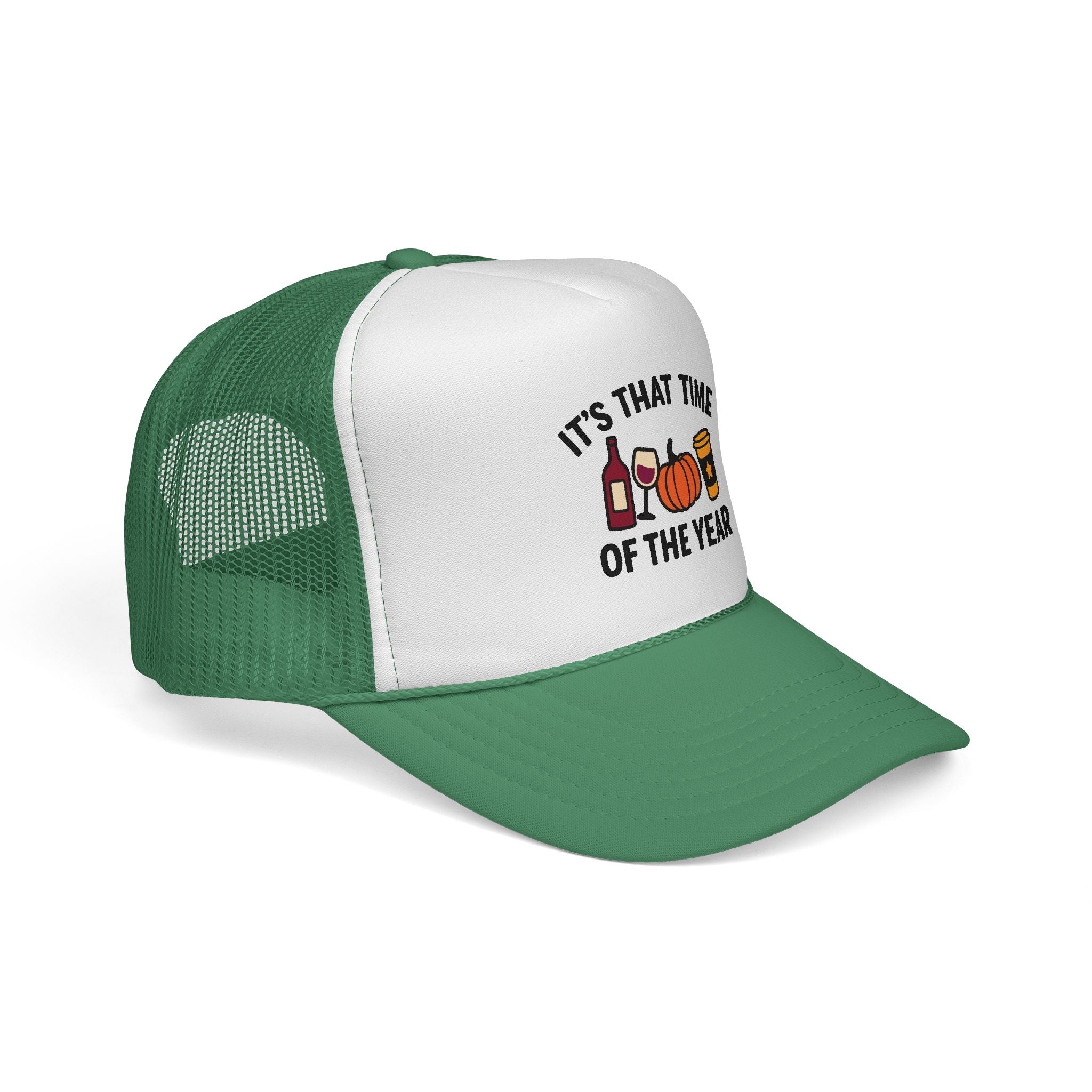 Seasonal Trucker Cap, Fall Vibes Hat, Autumn Accessories, Funny Caps for Parties, Harvest Celebration Gear