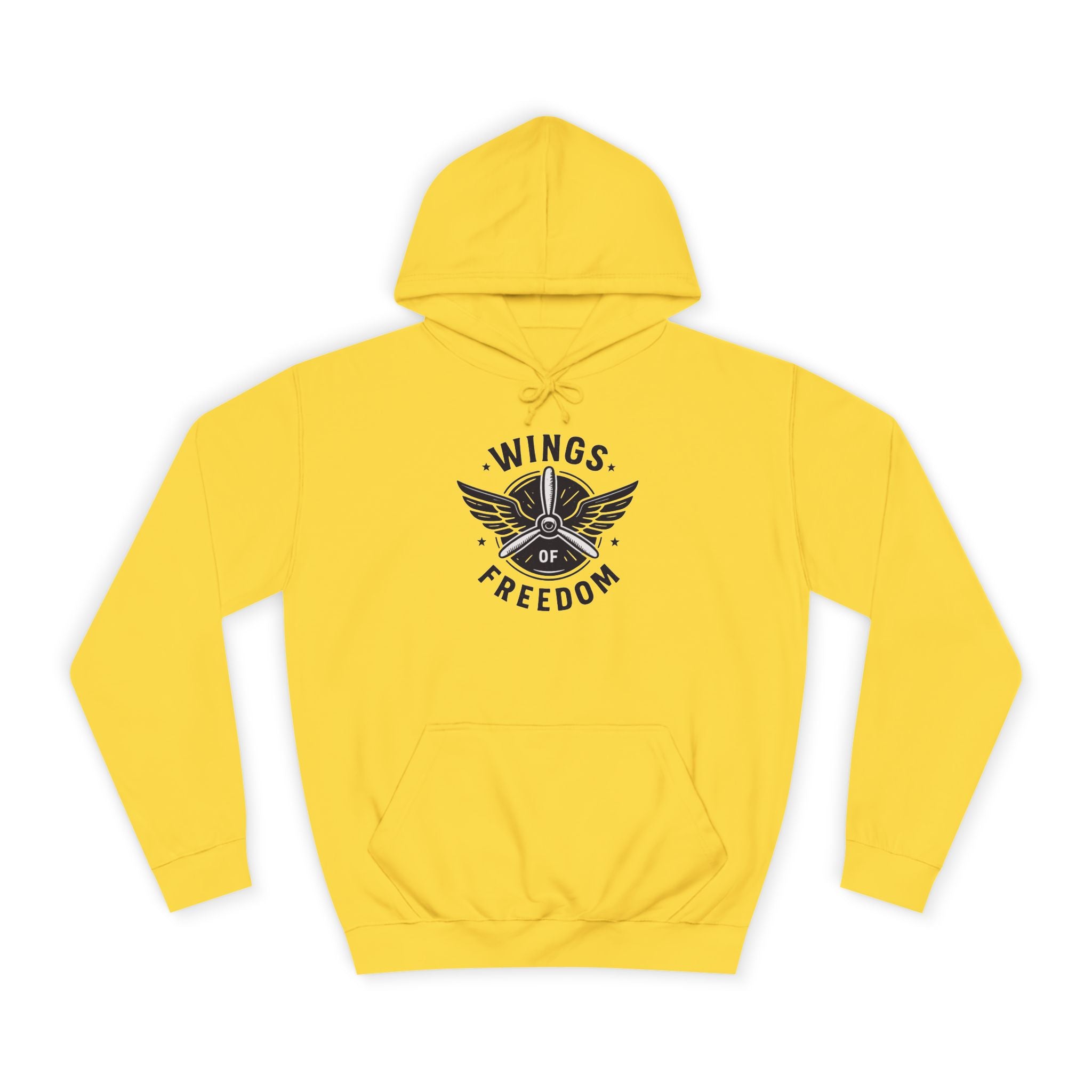 Wings of Freedom Unisex College Hoodie, Cozy Hoodie, College Apparel, Gift for Students, Casual Wear