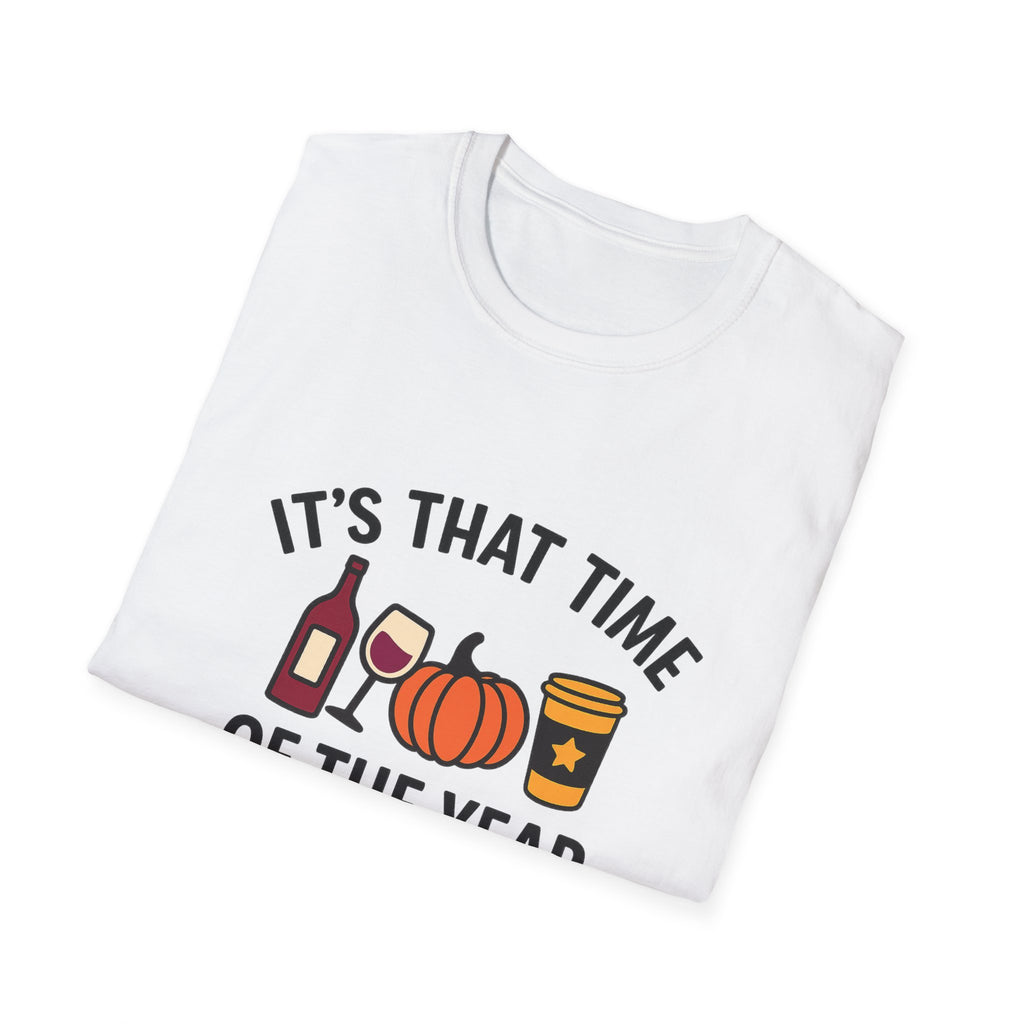 Copy of Fall Vibes Unisex T-Shirt, Cozy Autumn Tee, Halloween Shirt, Seasonal Gift, Wine Pumpkin Design